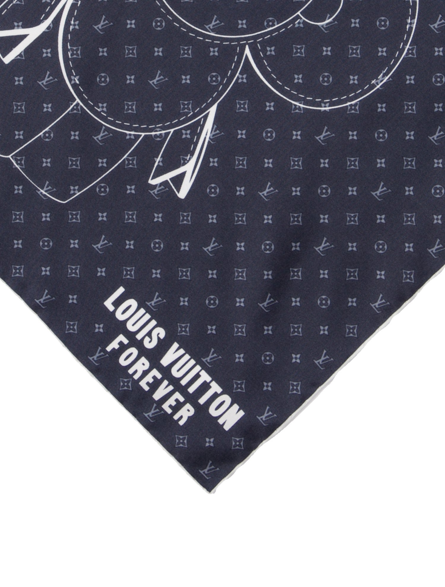 Louis Vuitton Pattern Print Pocket Square w/Tags