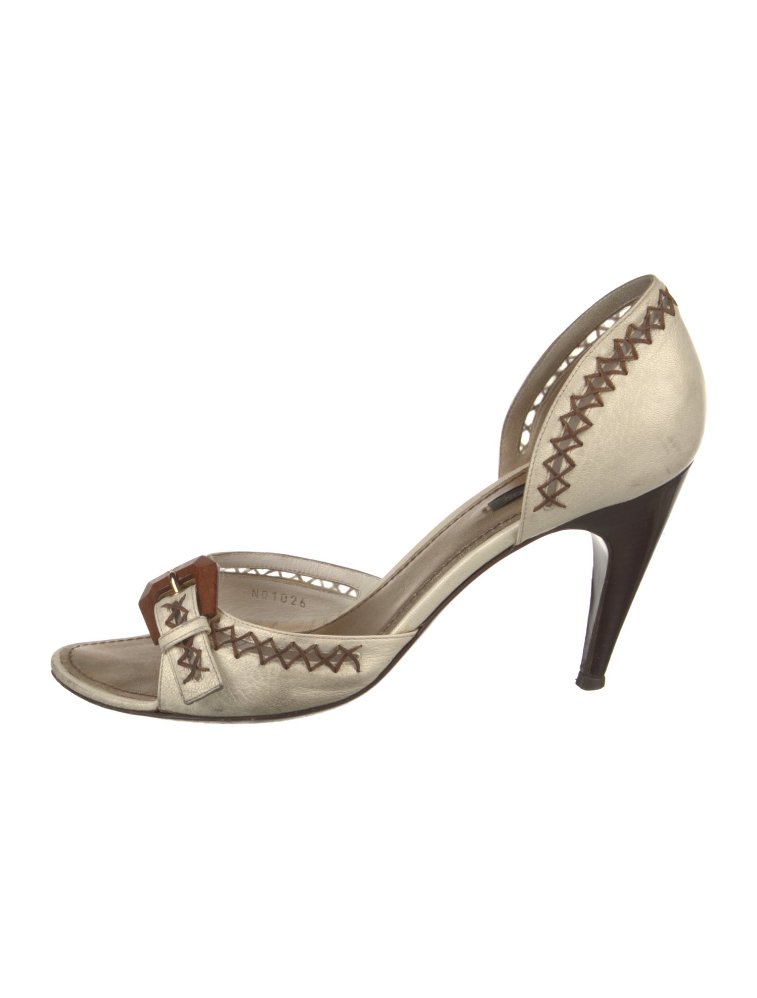 Louis Vuitton Leather Patterned Sandals