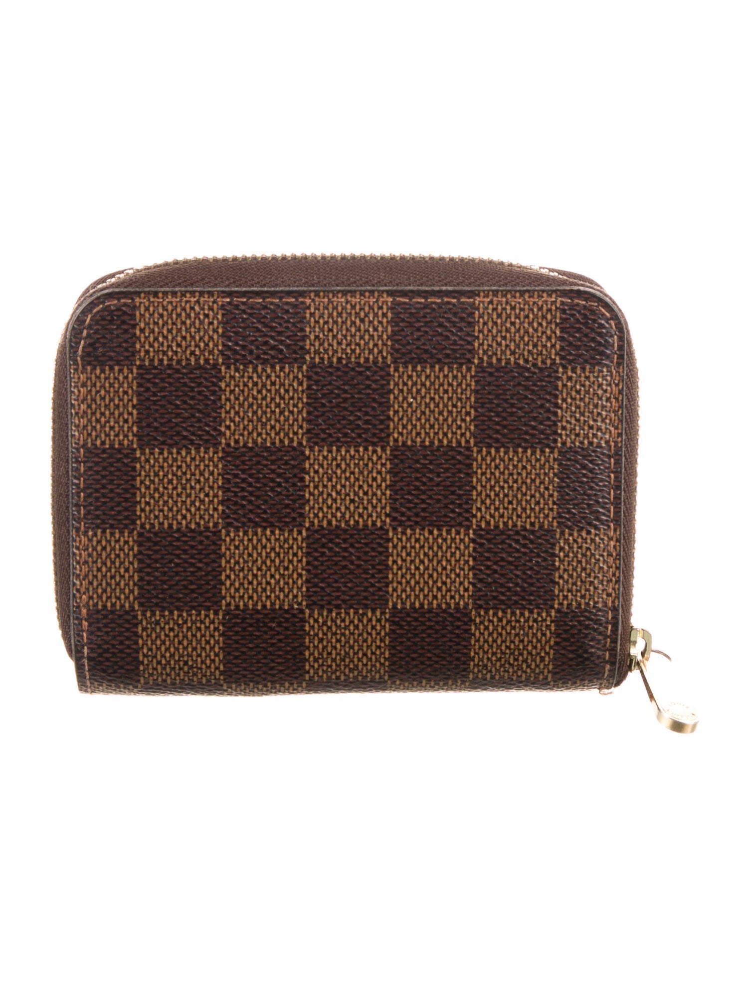 Louis Vuitton Damier Ebene Pattern Zippy Coin Purse
