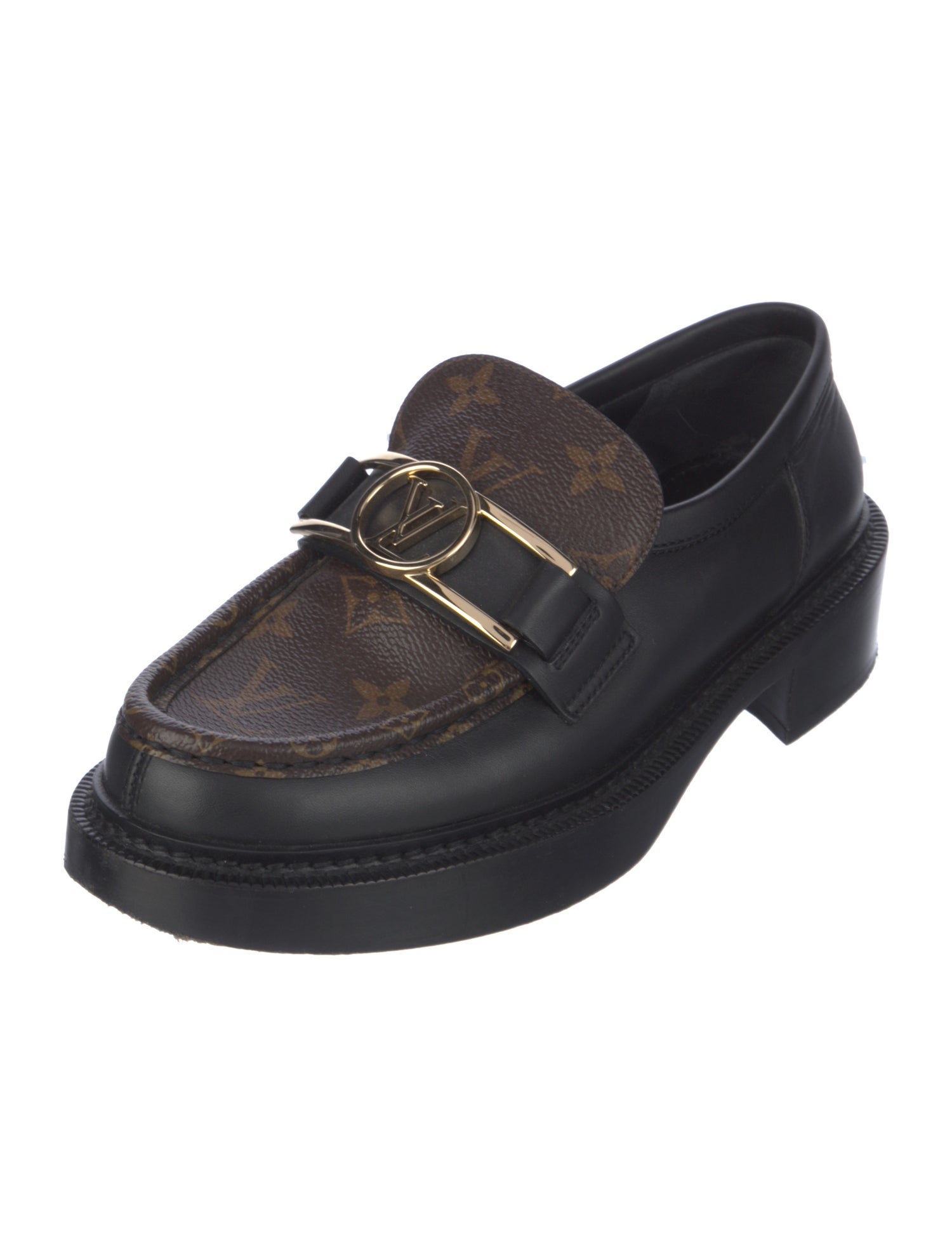 Louis Vuitton LV Monogram Leather Loafers