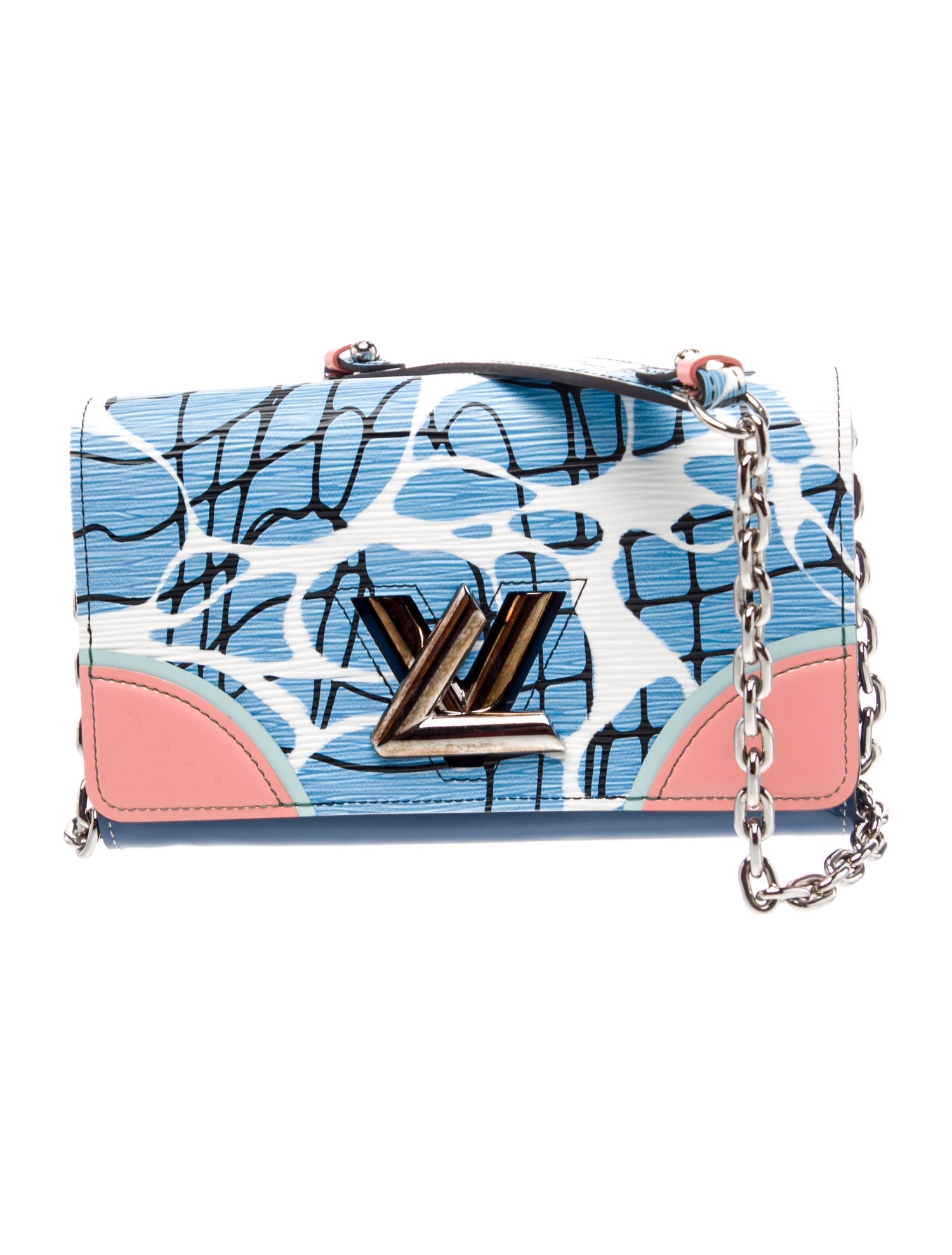 Louis Vuitton Leather Twist Wallet on Chain