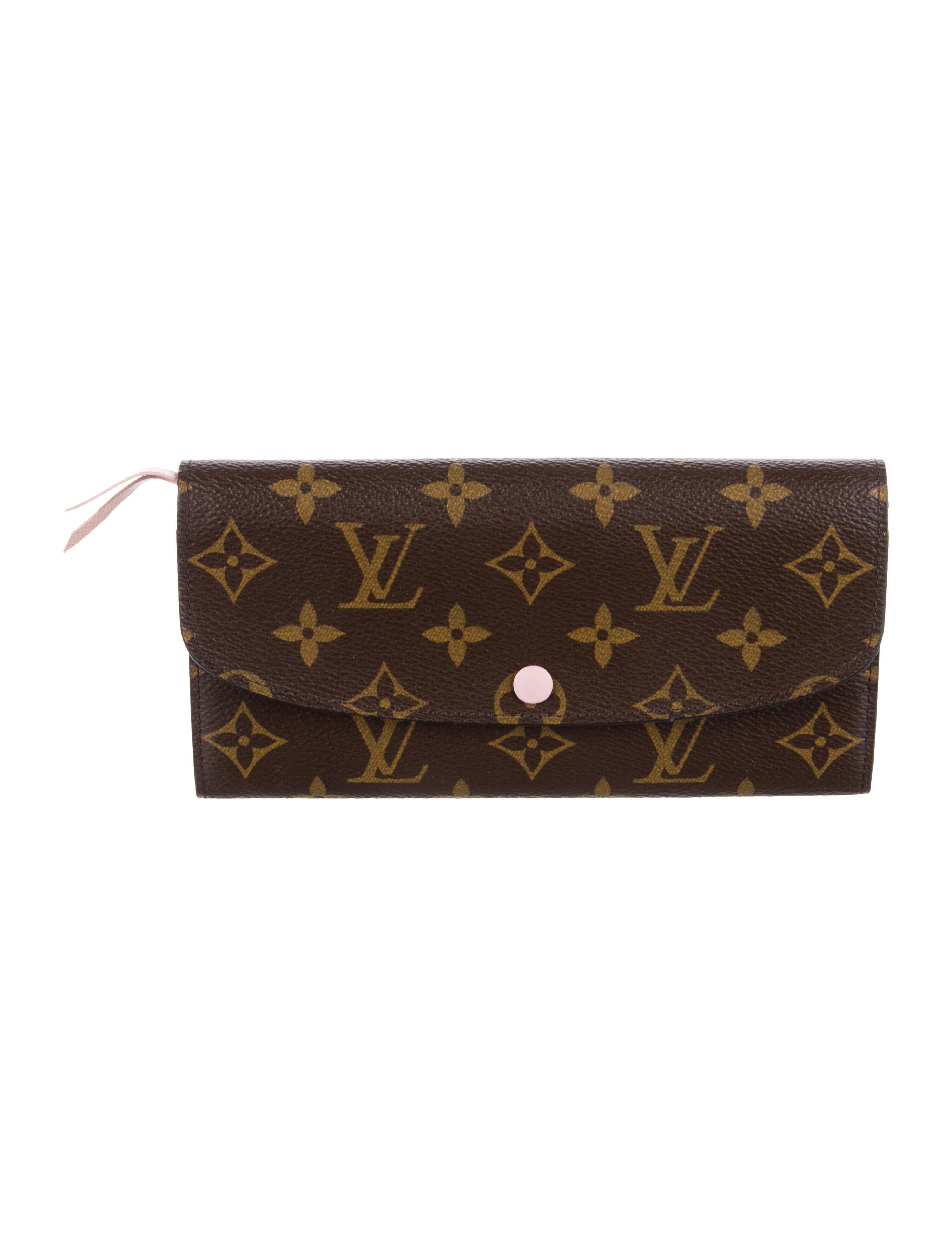 Louis Vuitton LV Monogram Coated Canvas Emilie Wallet
