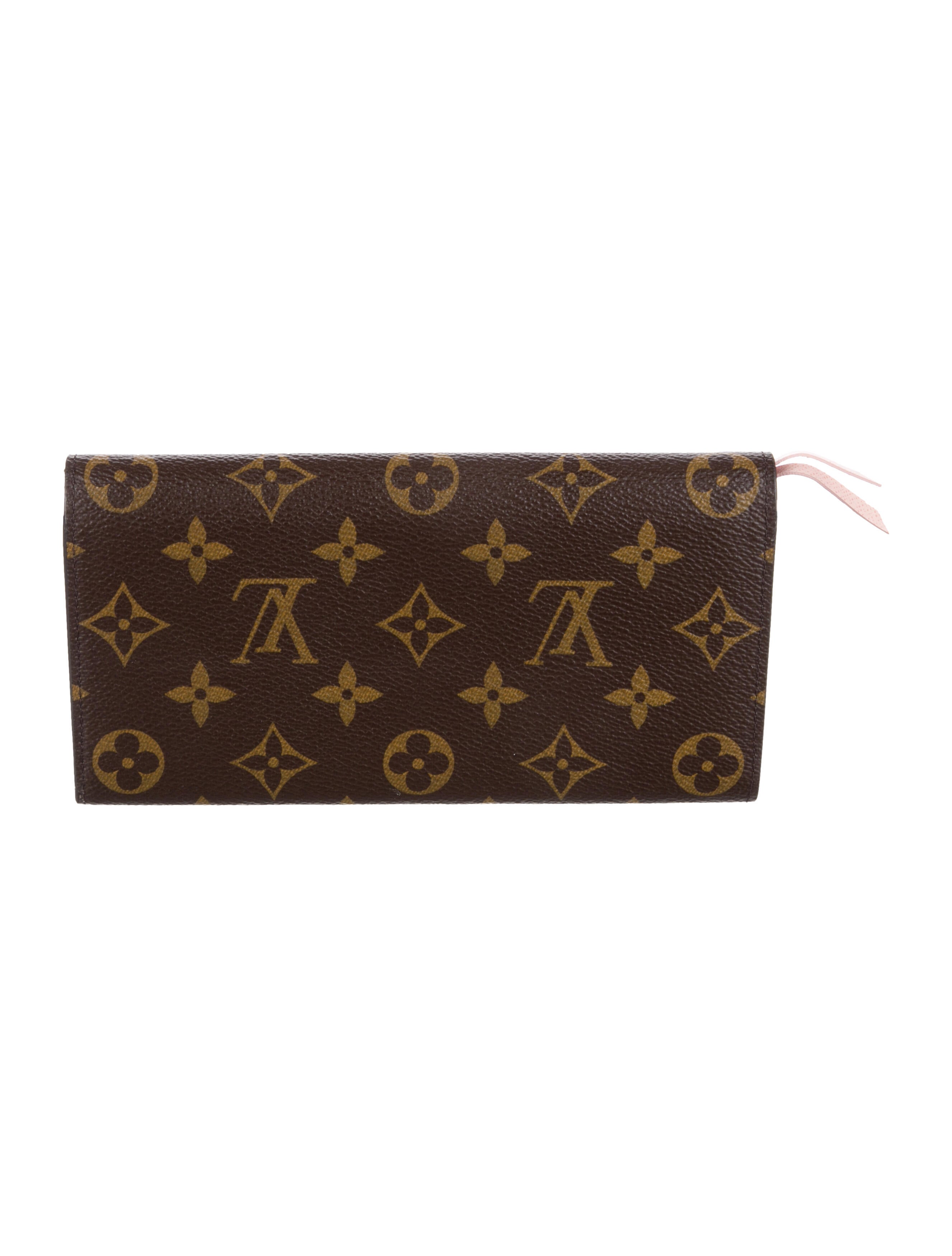 Louis Vuitton LV Monogram Coated Canvas Emilie Wallet
