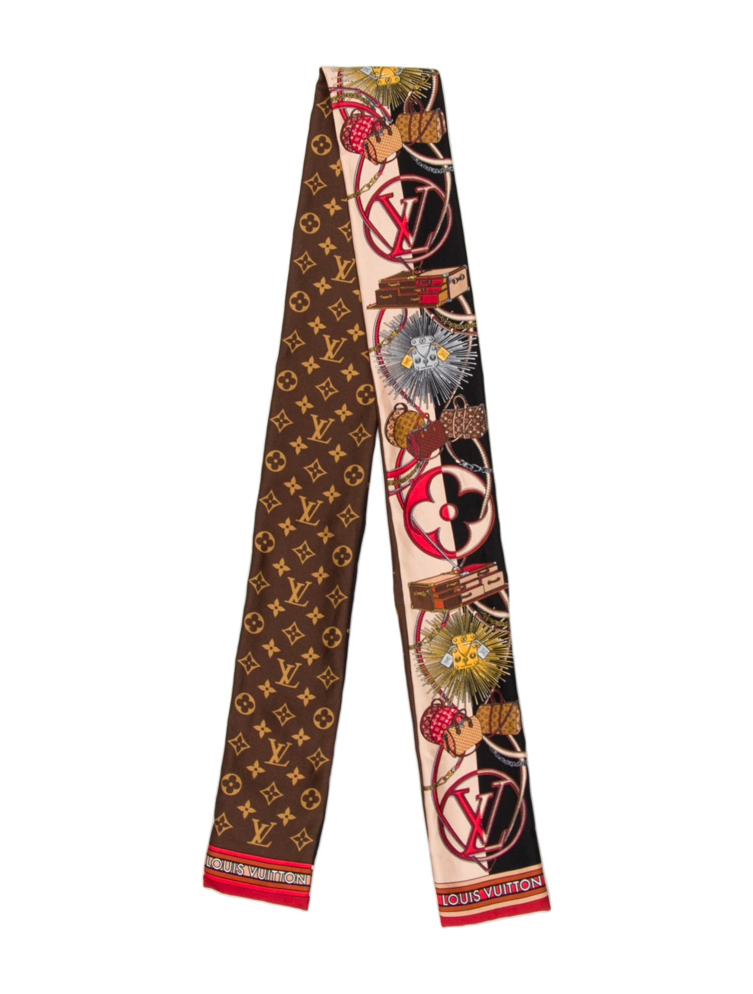 Louis Vuitton All In LV Silk Bandeau Silk Scarf