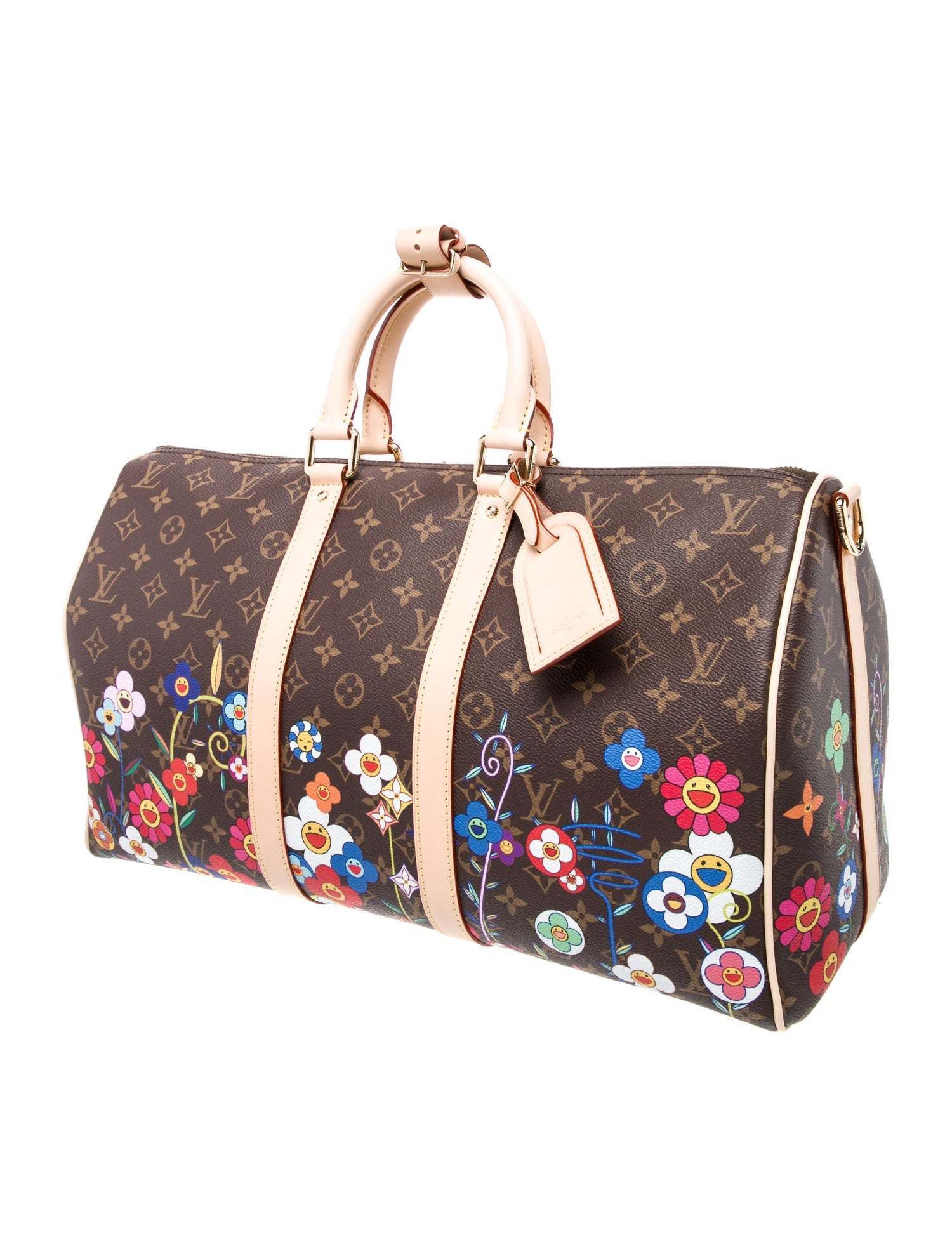 Louis Vuitton LV Monogram Flowers Keepall Bandouliere 45 2025