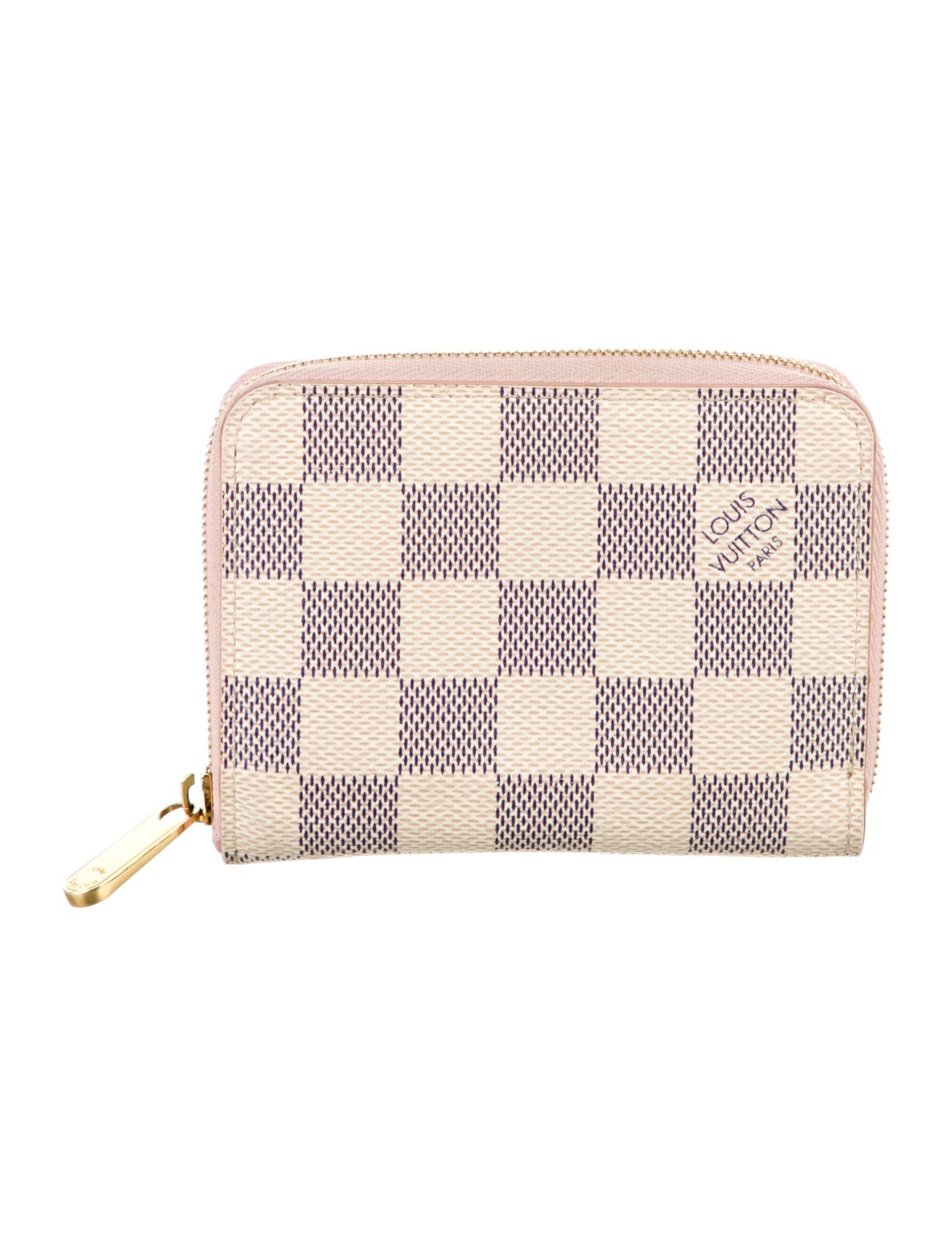 Louis Vuitton Damier Azur Pattern Coated Canvas Zippy Coin Purse