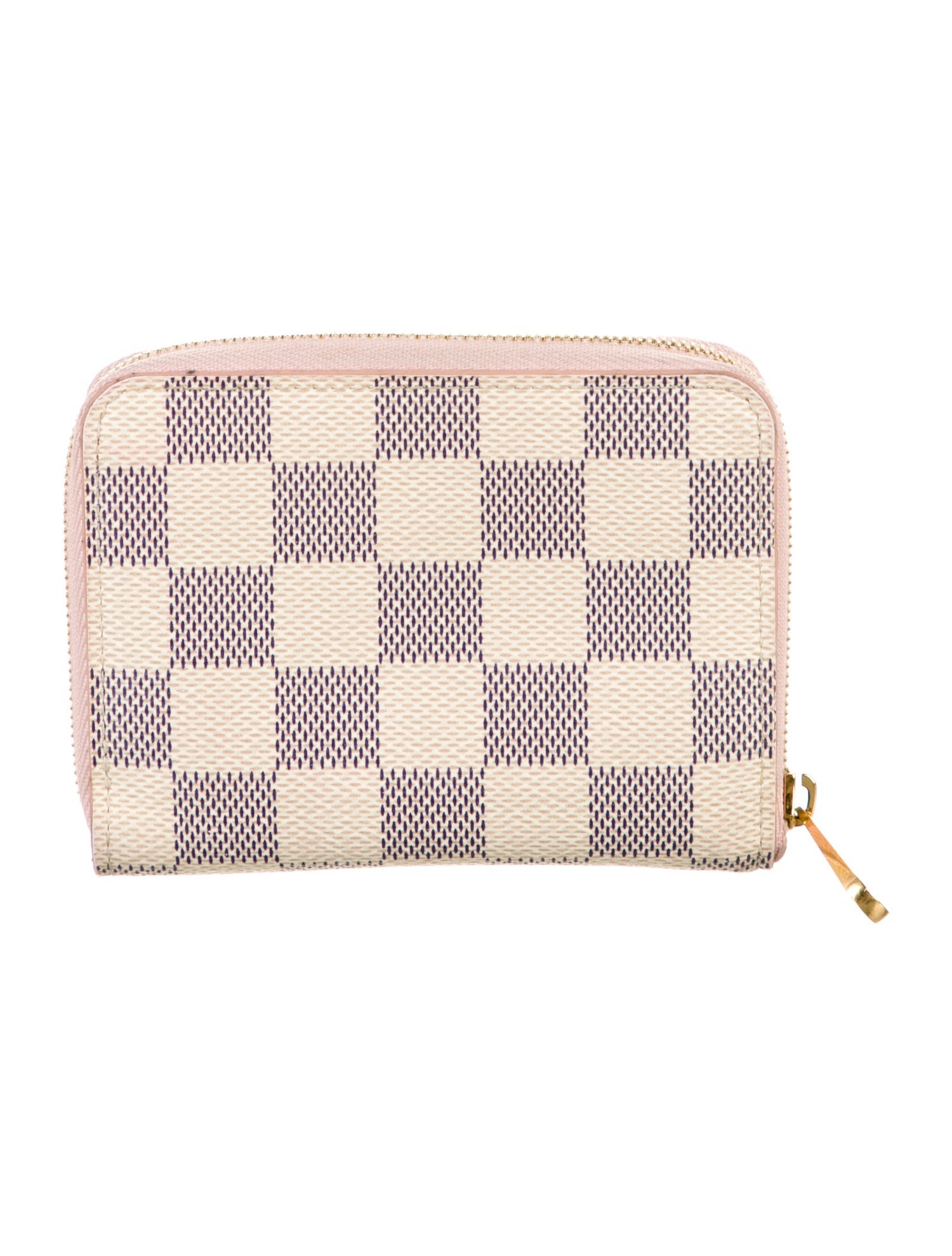 Louis Vuitton Damier Azur Pattern Coated Canvas Zippy Coin Purse