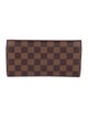 Louis Vuitton Damier Ebene Pattern Coated Canvas Emilie Wallet