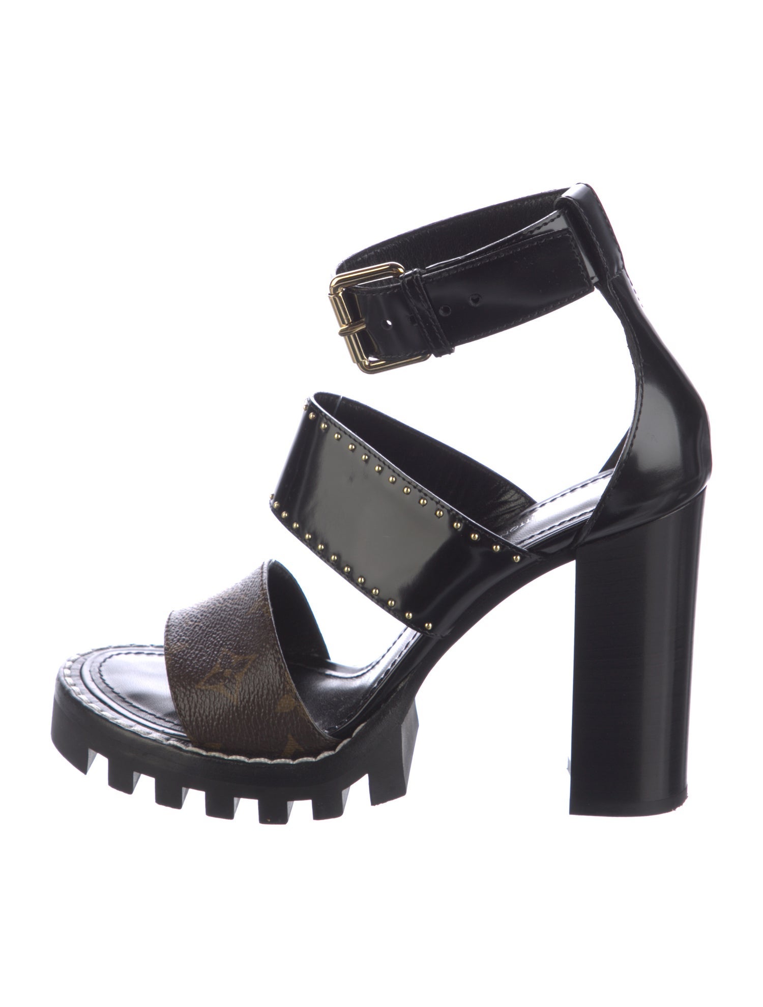 Louis Vuitton LV Monogram Leather Sandals