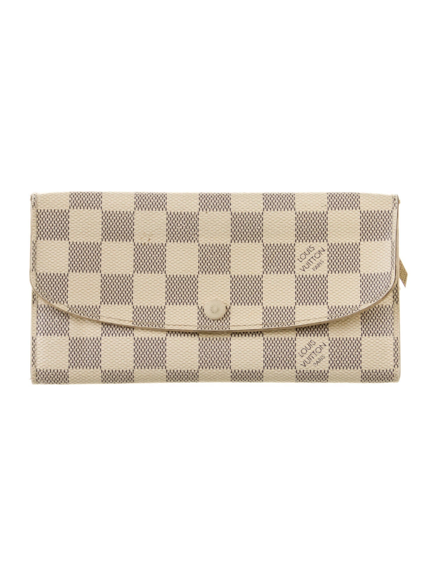 Louis Vuitton 2016 Damier Azur Pattern Emilie Wallet