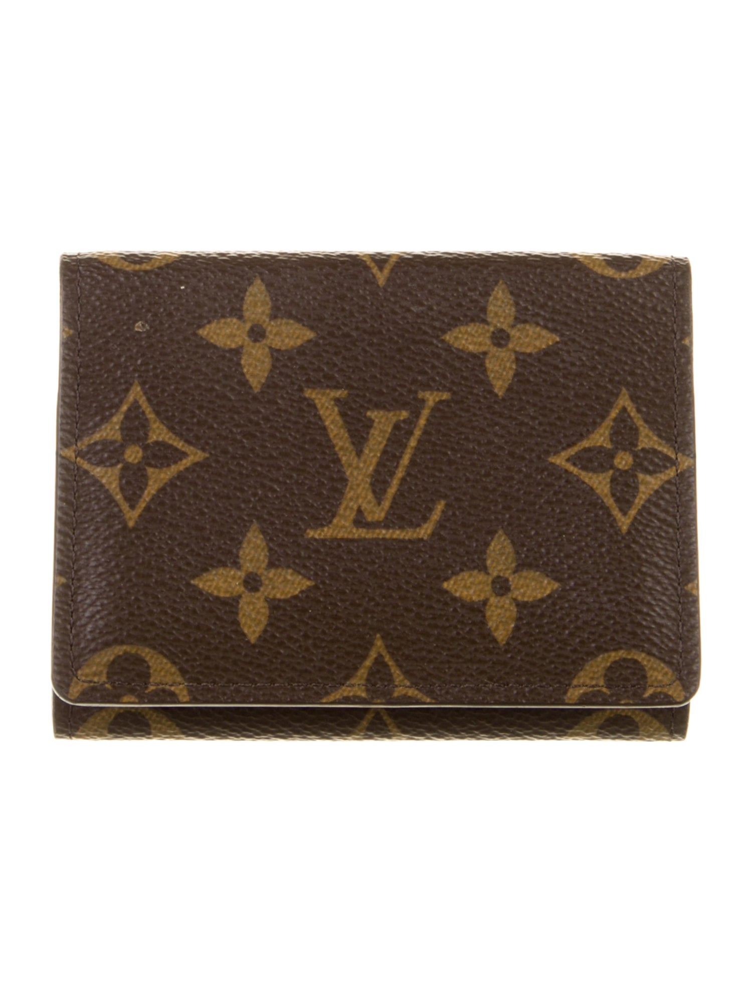Louis Vuitton LV Monogram Coated Canvas Card Case