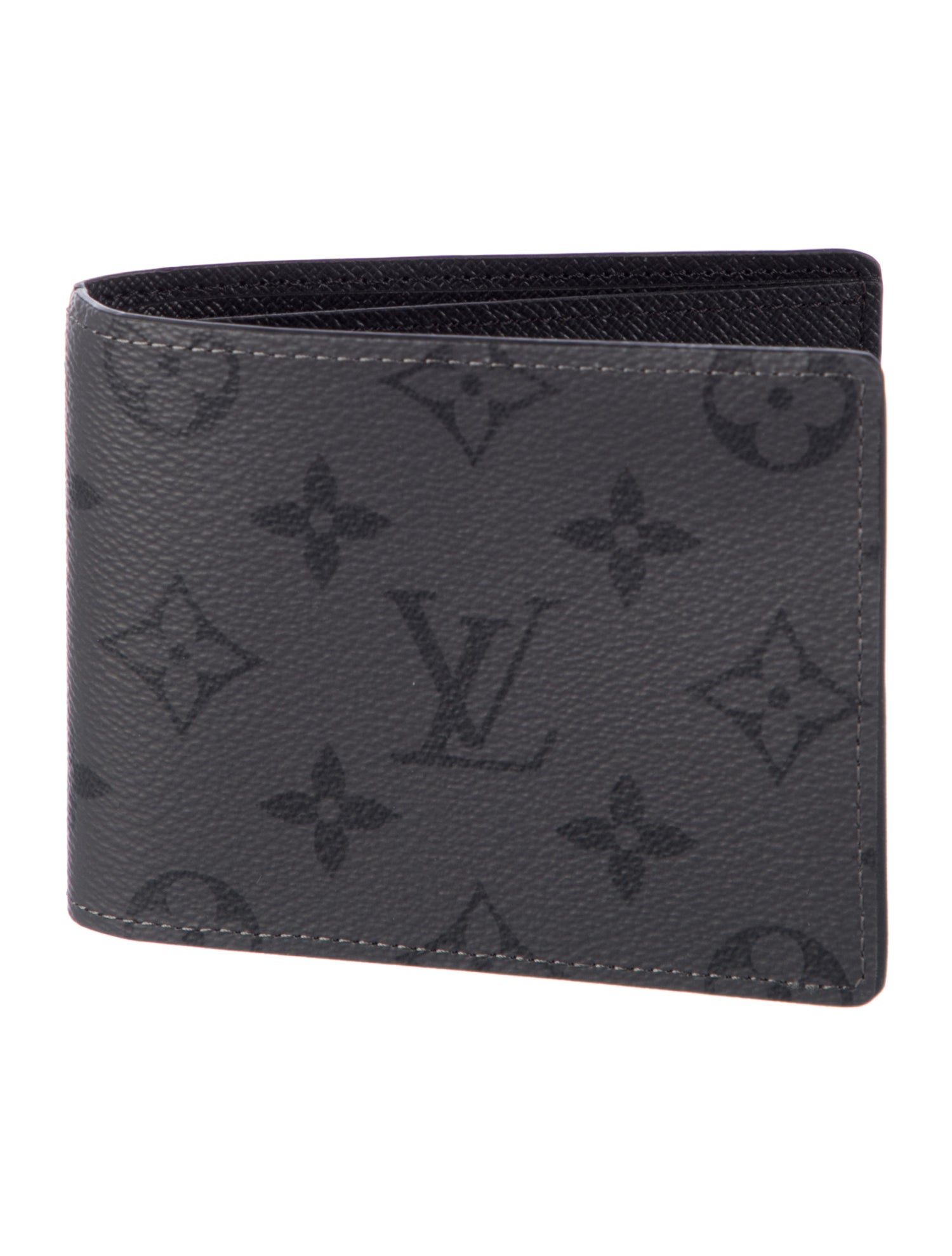 Louis Vuitton Monogram Eclipse Coated Canvas Slender NM