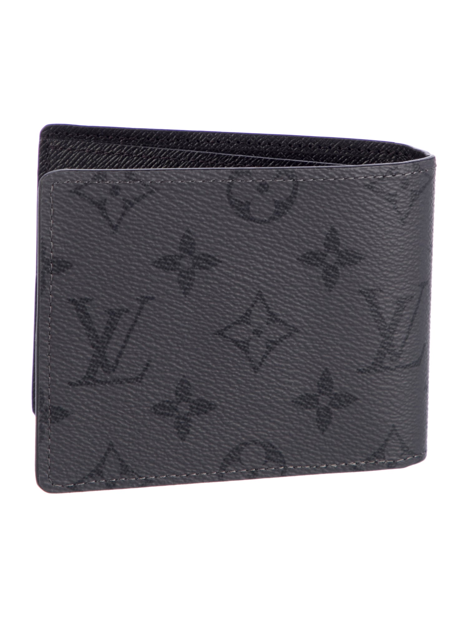 Louis Vuitton Monogram Eclipse Coated Canvas Slender NM