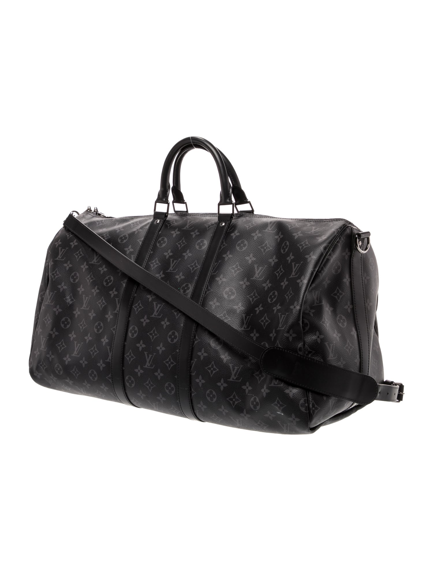 Louis Vuitton Monogram Eclipse Keepall Bandouliere 55