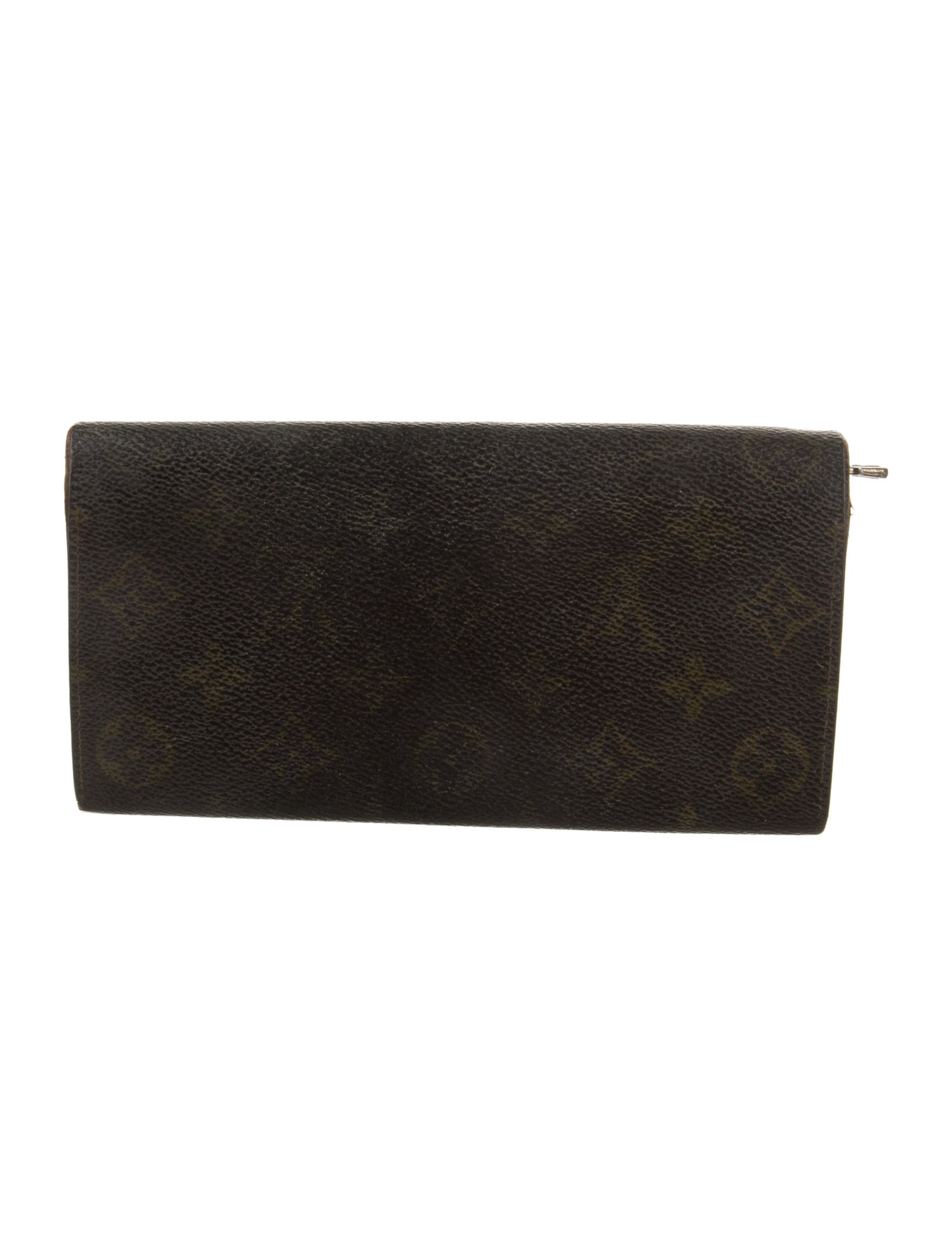 Louis Vuitton LV Monogram Coated Canvas Sarah Wallet