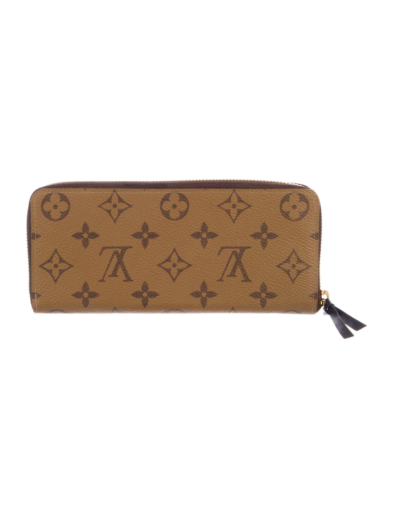 Louis Vuitton Monogram Reverse Coated Canvas Clemence Wallet