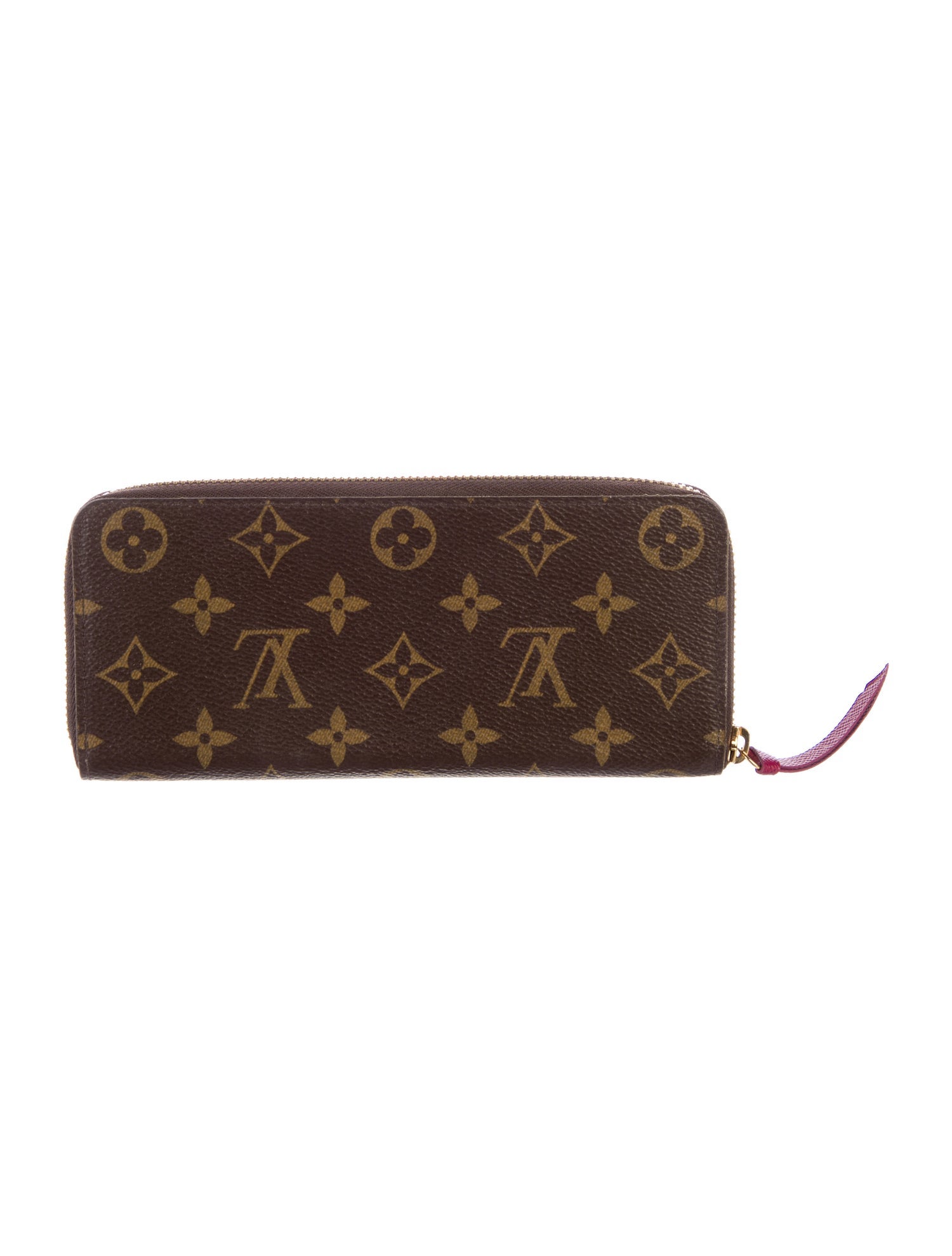 Louis Vuitton LV Monogram Coated Canvas Clemence Wallet