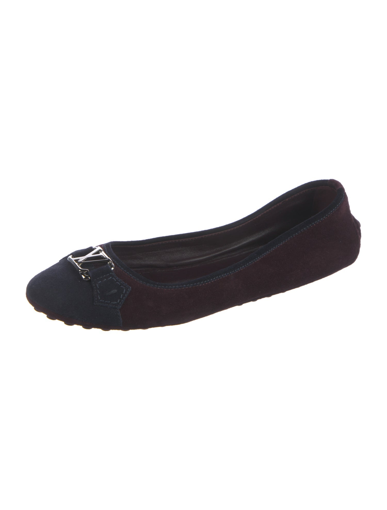 Louis Vuitton LV Monogram Suede Ballet Flats