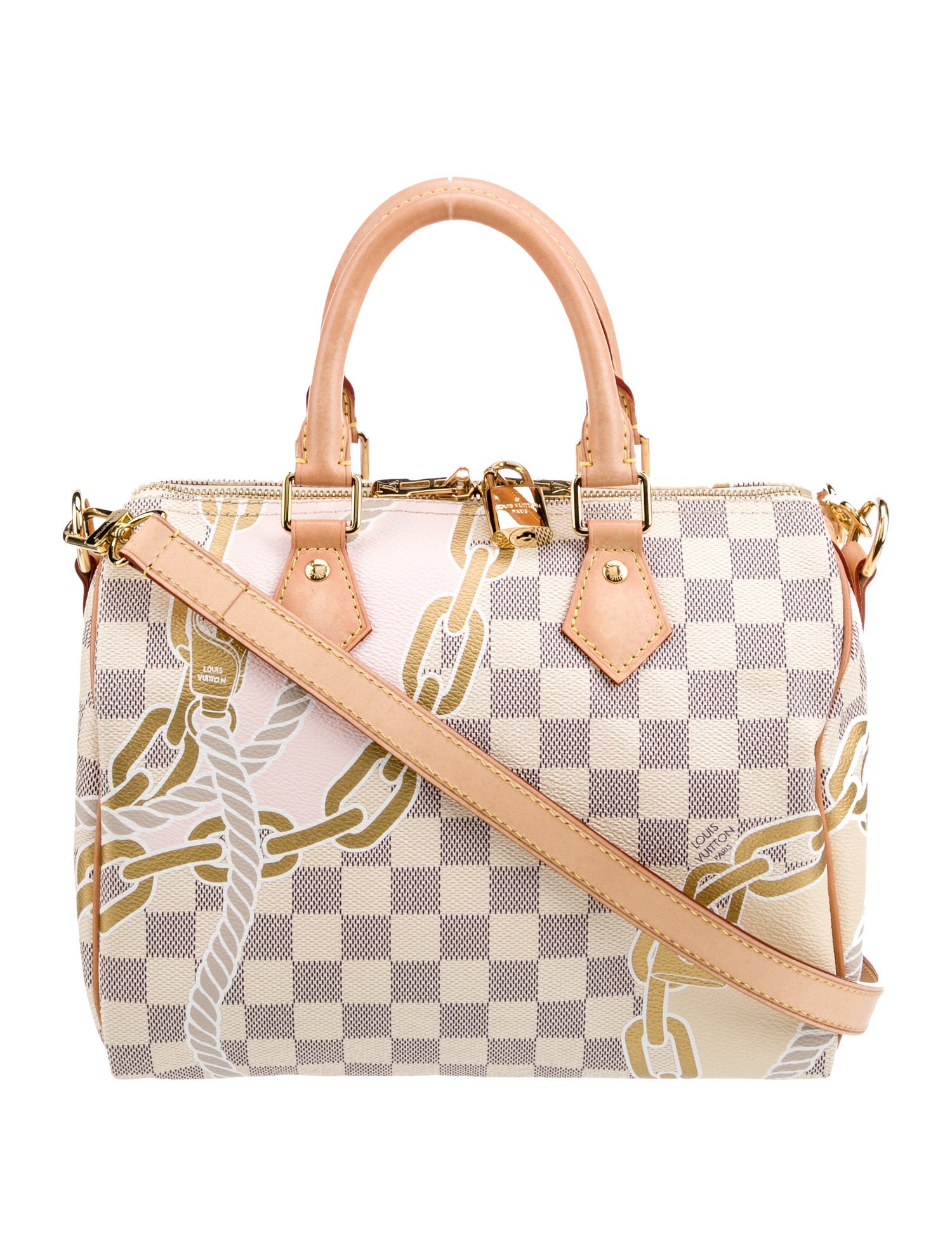 Louis Vuitton Nautical Damier Azur Speedy Bandouliere 25