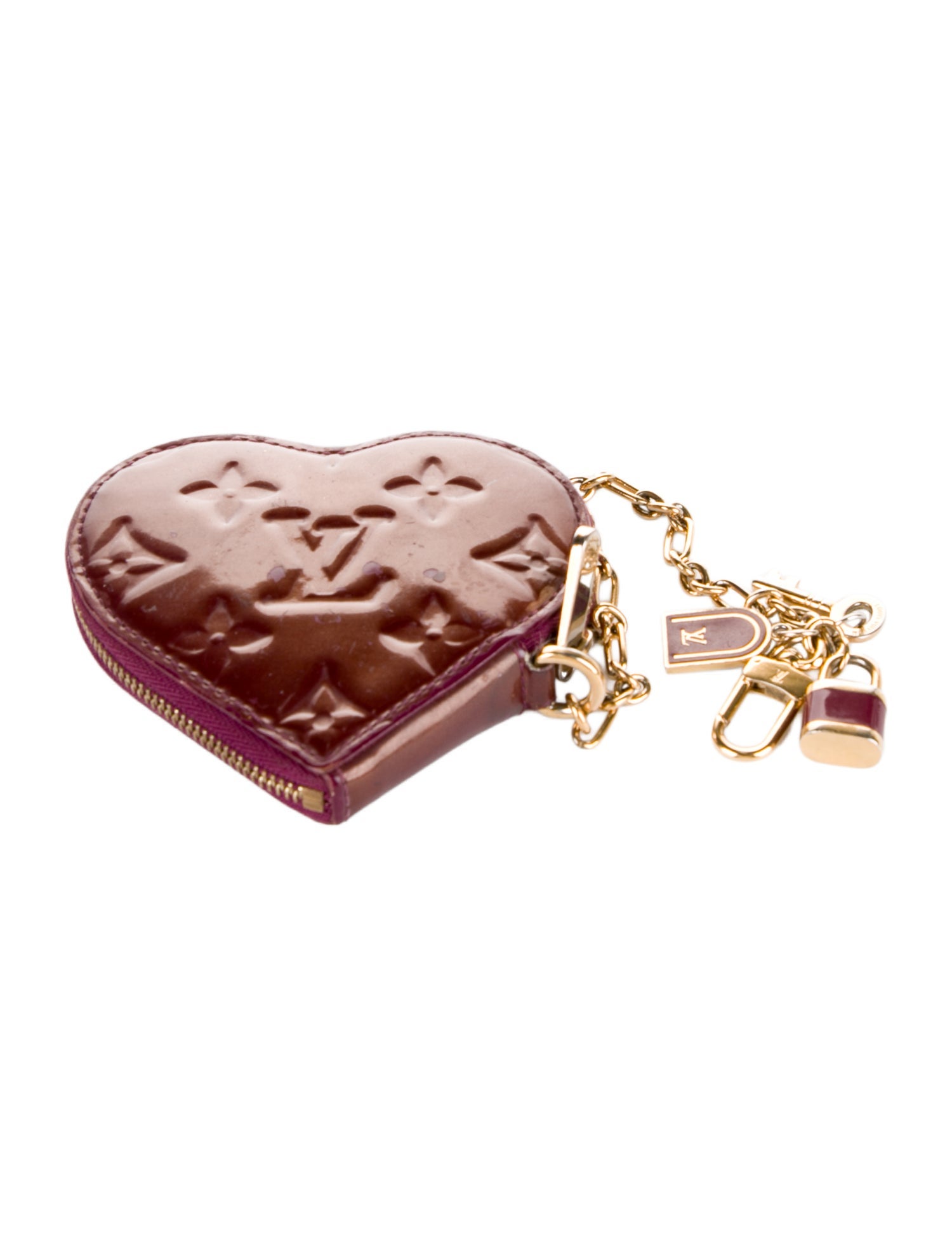 Louis Vuitton Monogram Vernis Heart Coin Purse