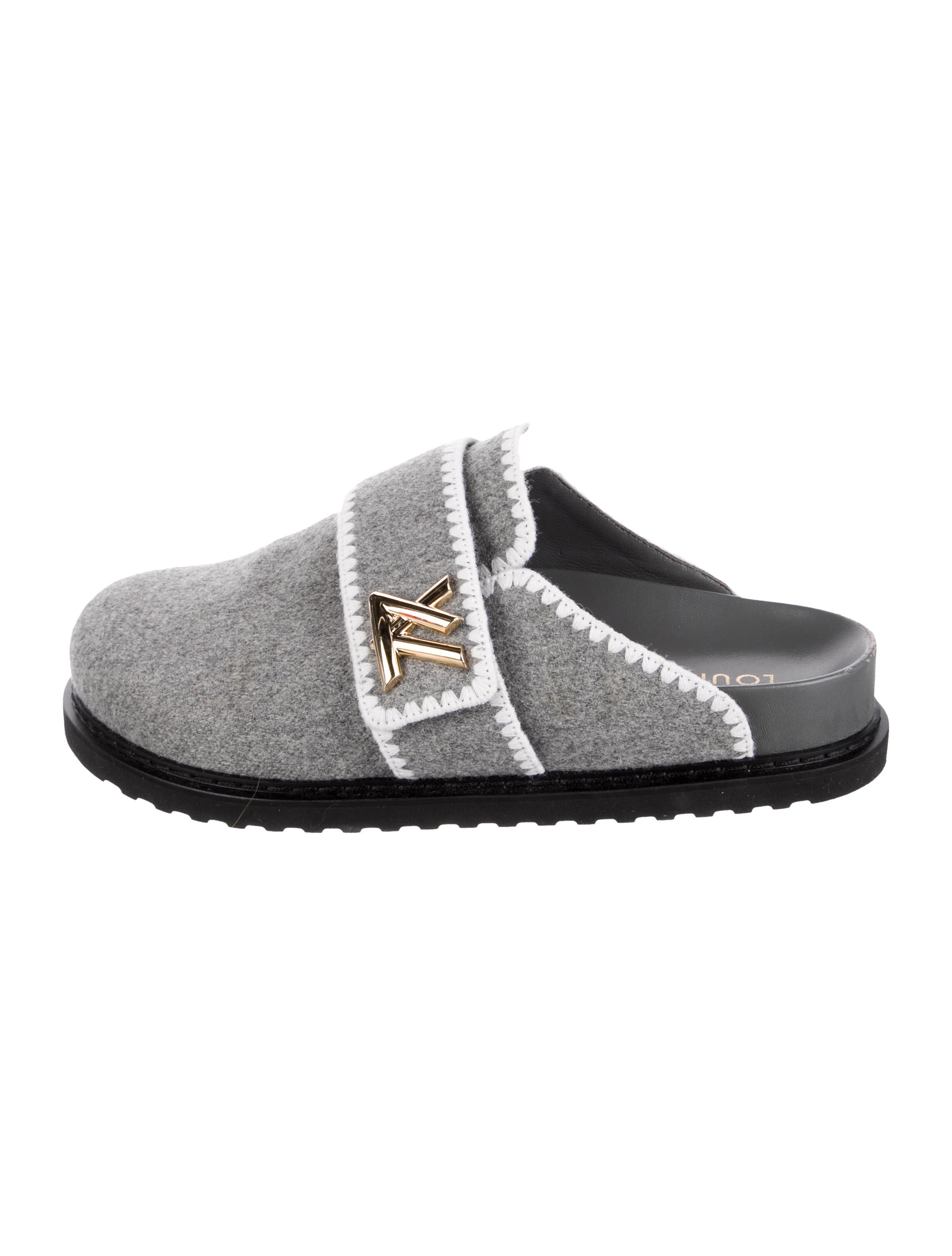 Louis Vuitton Tweed Pattern Mules