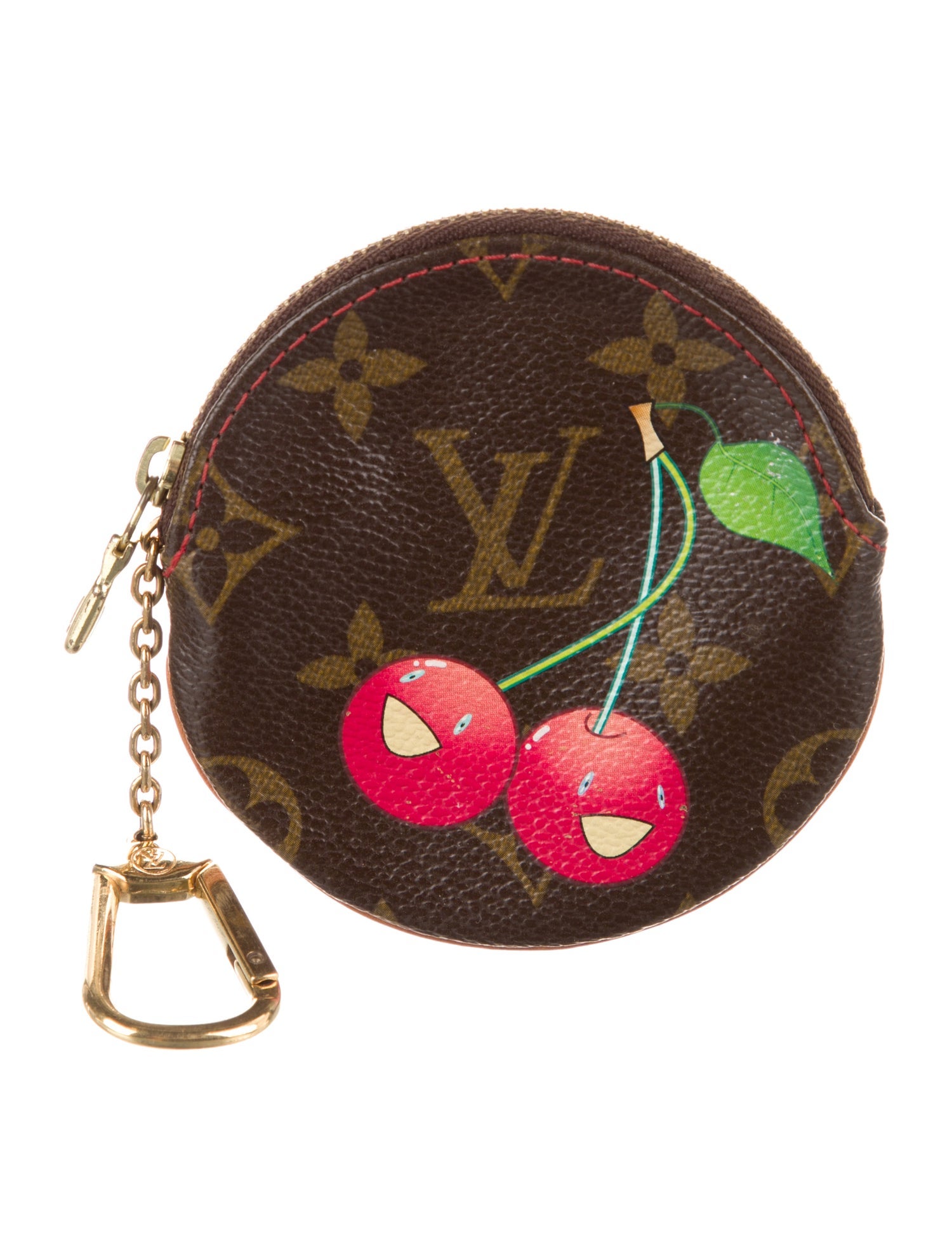 Louis Vuitton Louis Vuitton Monogram Cerises Round Coin Purse