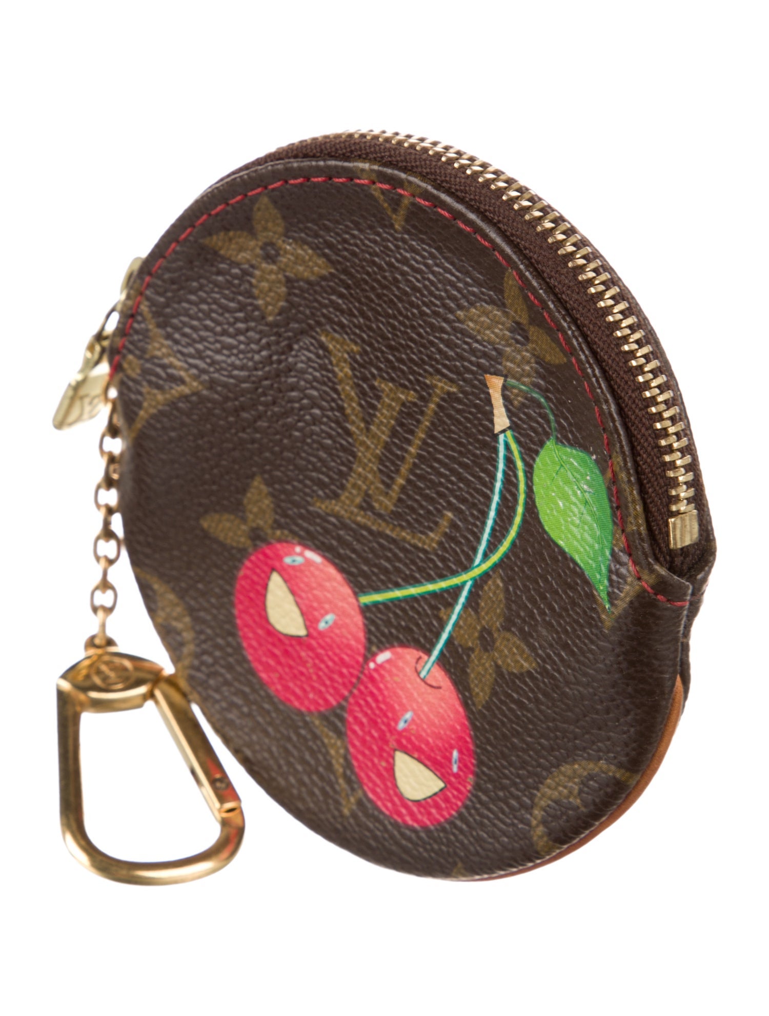 Louis Vuitton Louis Vuitton Monogram Cerises Round Coin Purse