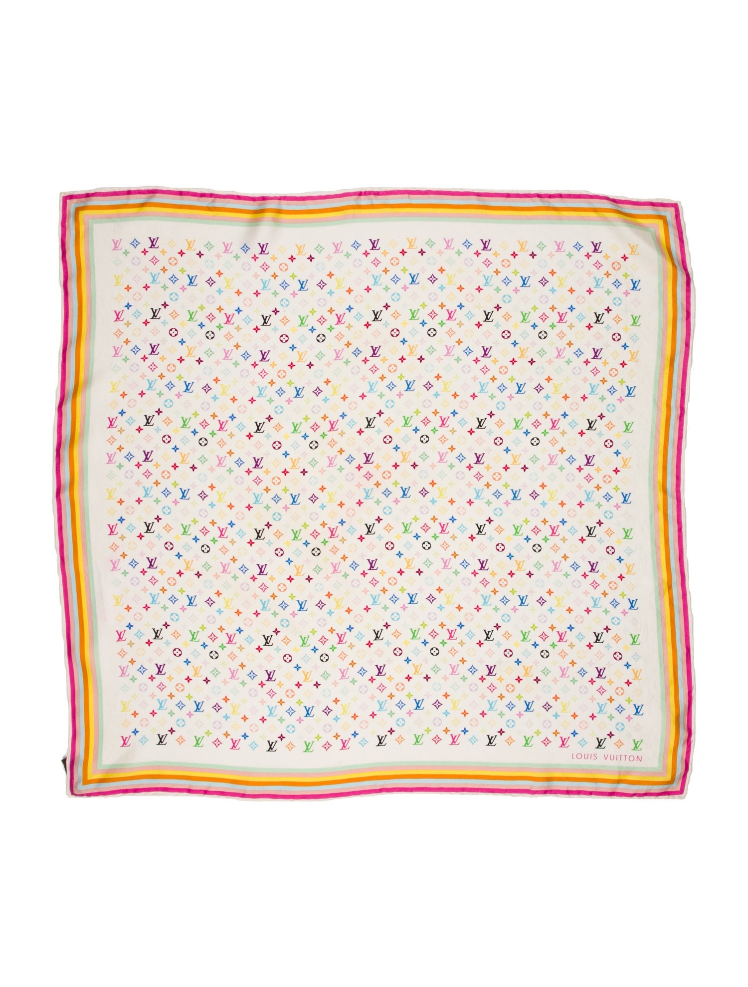 Louis Vuitton x Takashi Murakami Silk Scarf