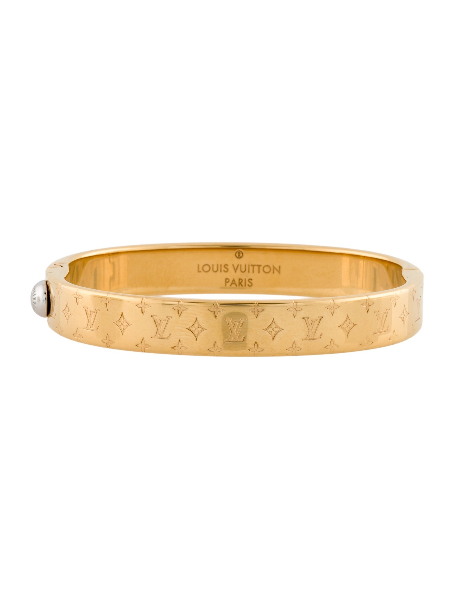Louis Vuitton Nanogram Hinged Bangle
