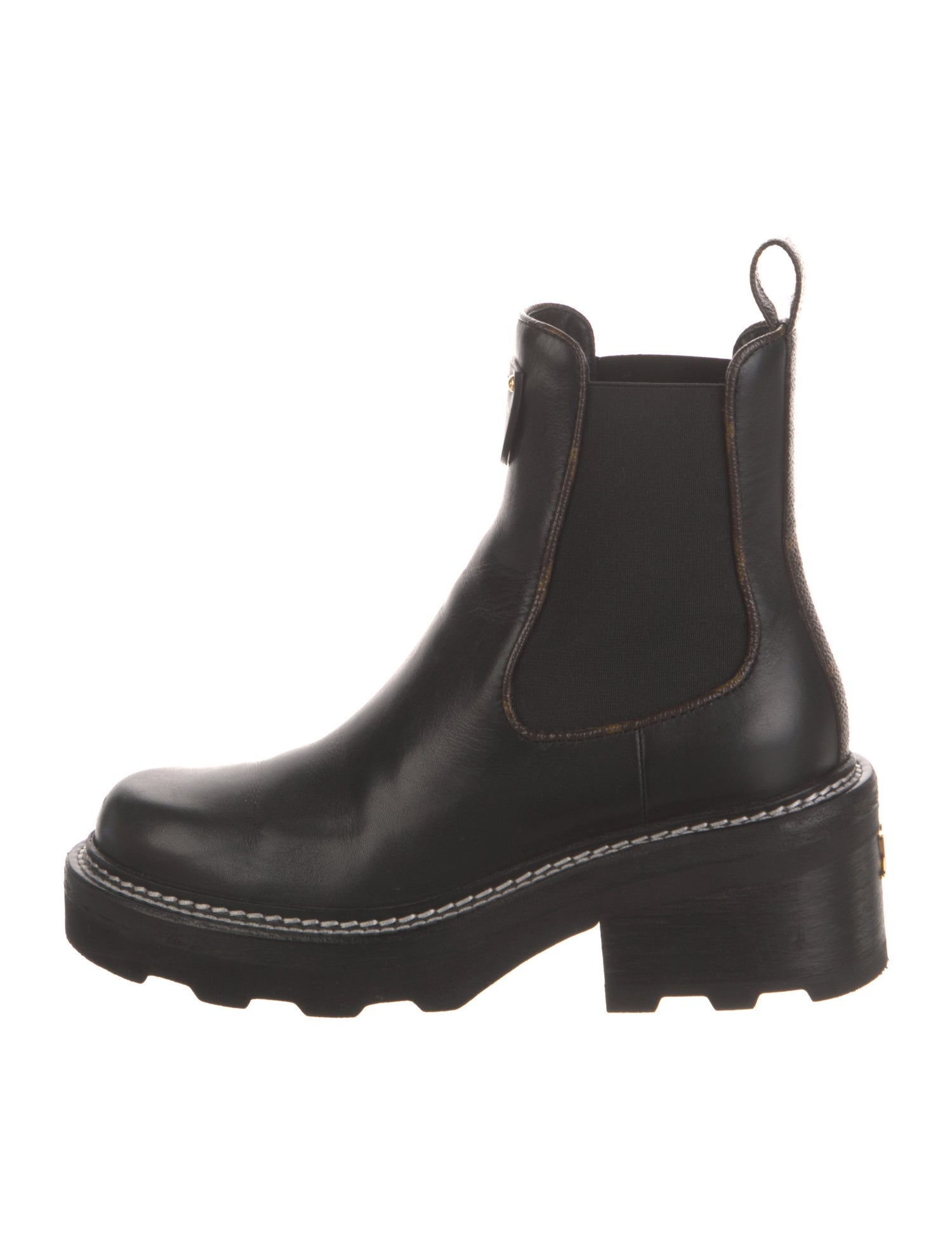 Louis Vuitton LV Monogram Leather Chelsea Boots