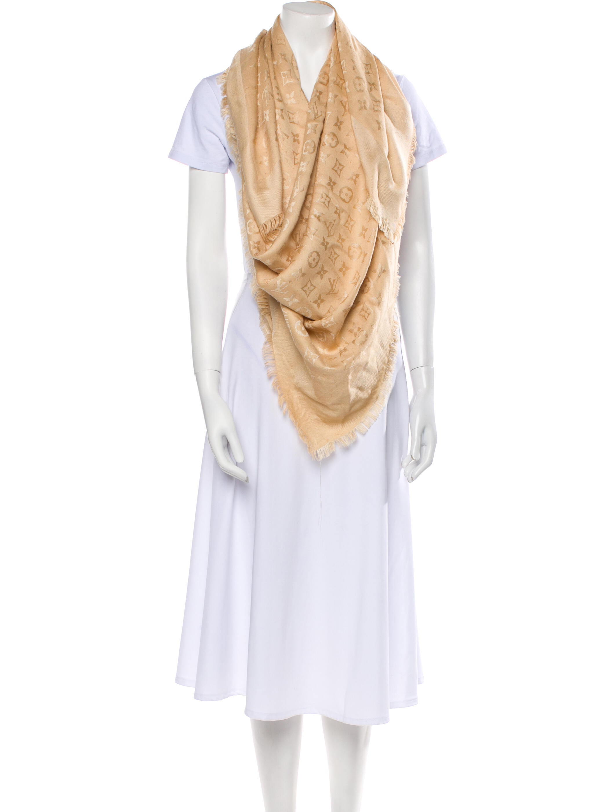 Louis Vuitton Silk Printed Shawl