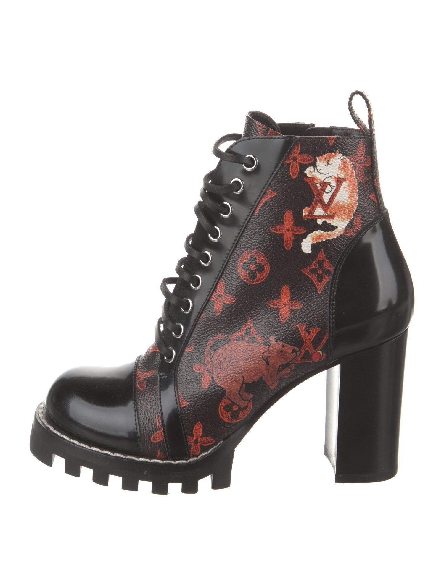Louis Vuitton LV Monogram Combat Boots