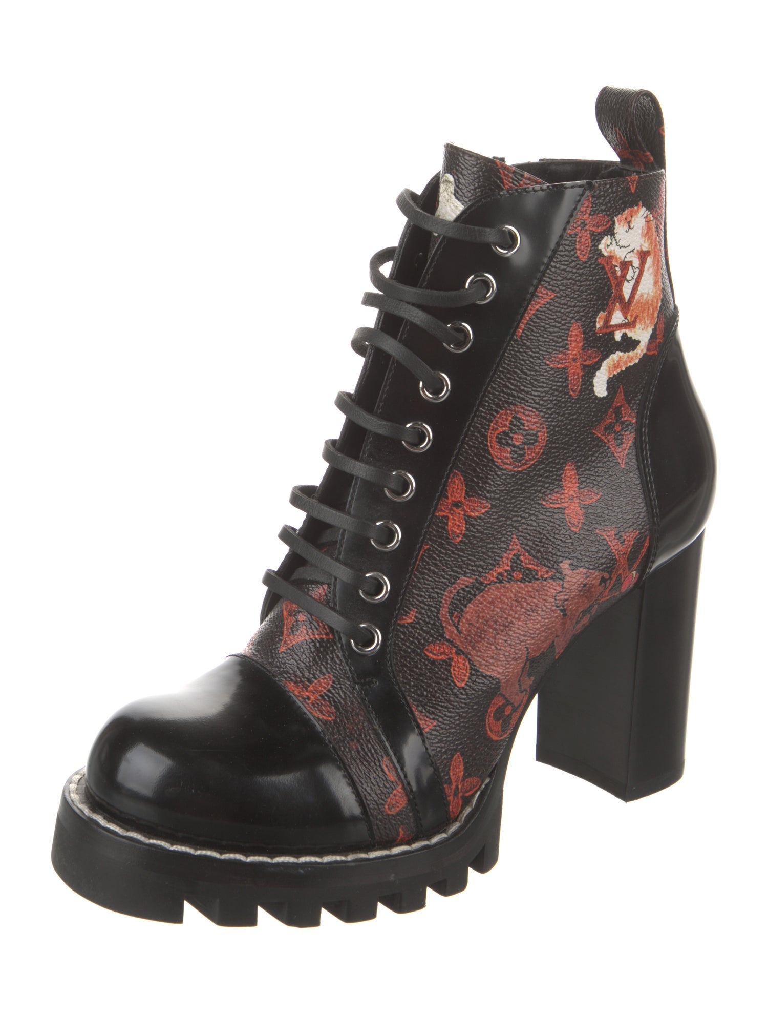 Louis Vuitton LV Monogram Combat Boots