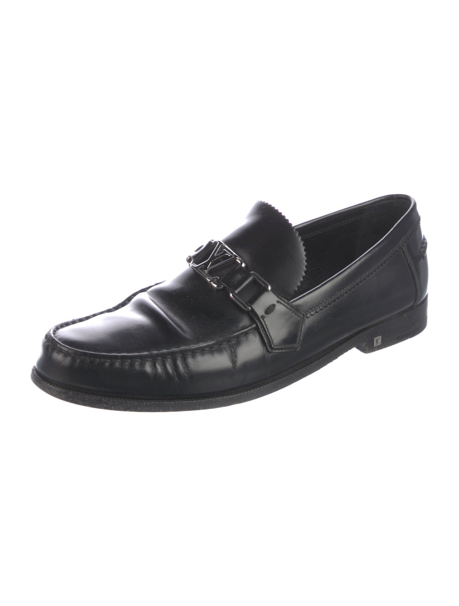 Louis Vuitton LV Monogram Leather Dress Loafers