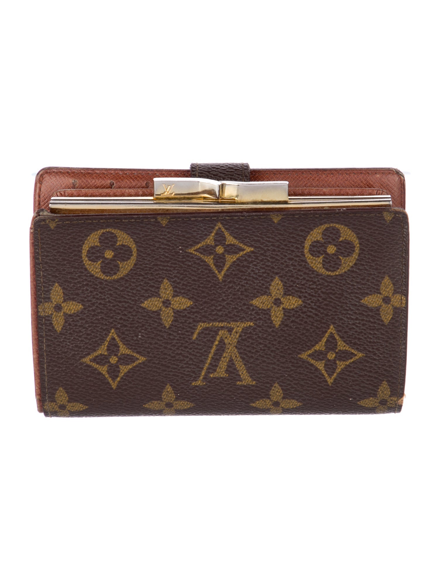 Louis Vuitton Monogram Pattern Coated Canvas French Purse
