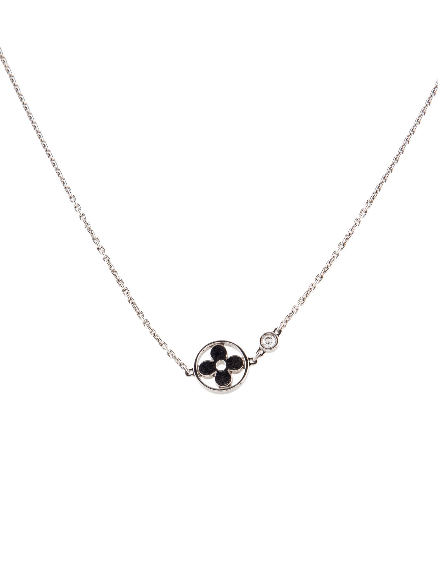 Louis Vuitton 18K Diamond Idylle Blossom Pendant Necklace