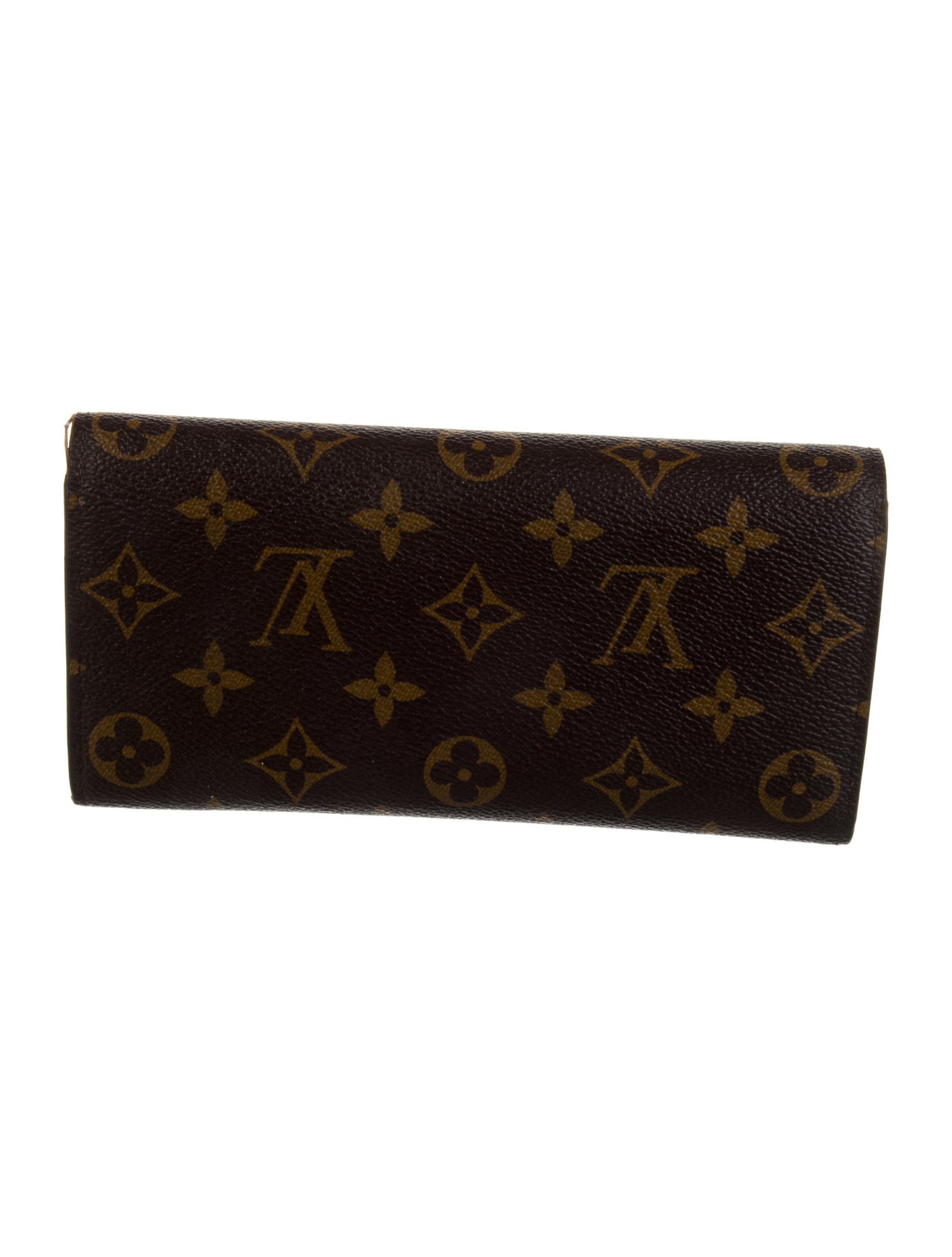 Louis Vuitton LV Monogram Coated Canvas Emilie Wallet