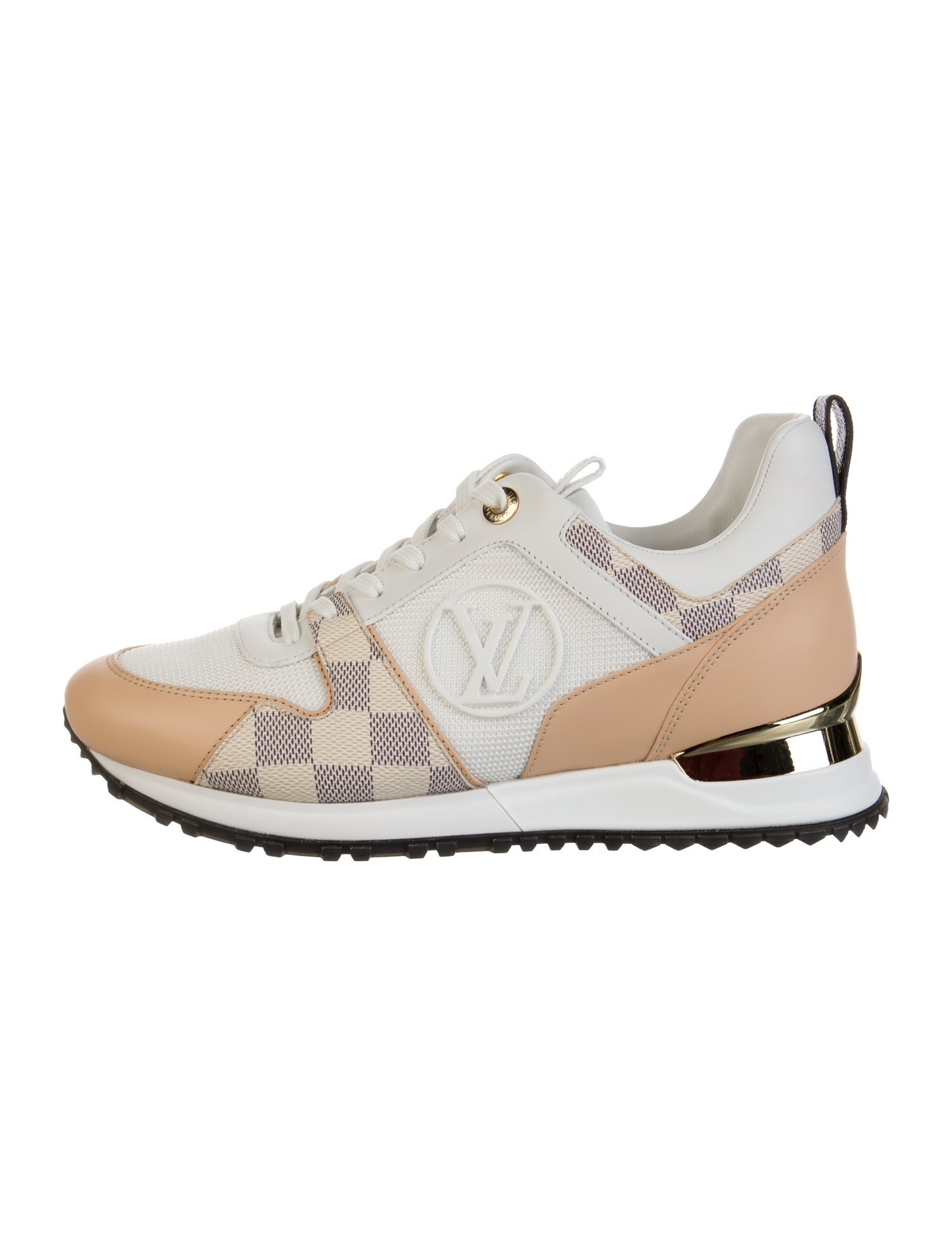 Louis Vuitton Damier Azur Pattern Leather Sneakers
