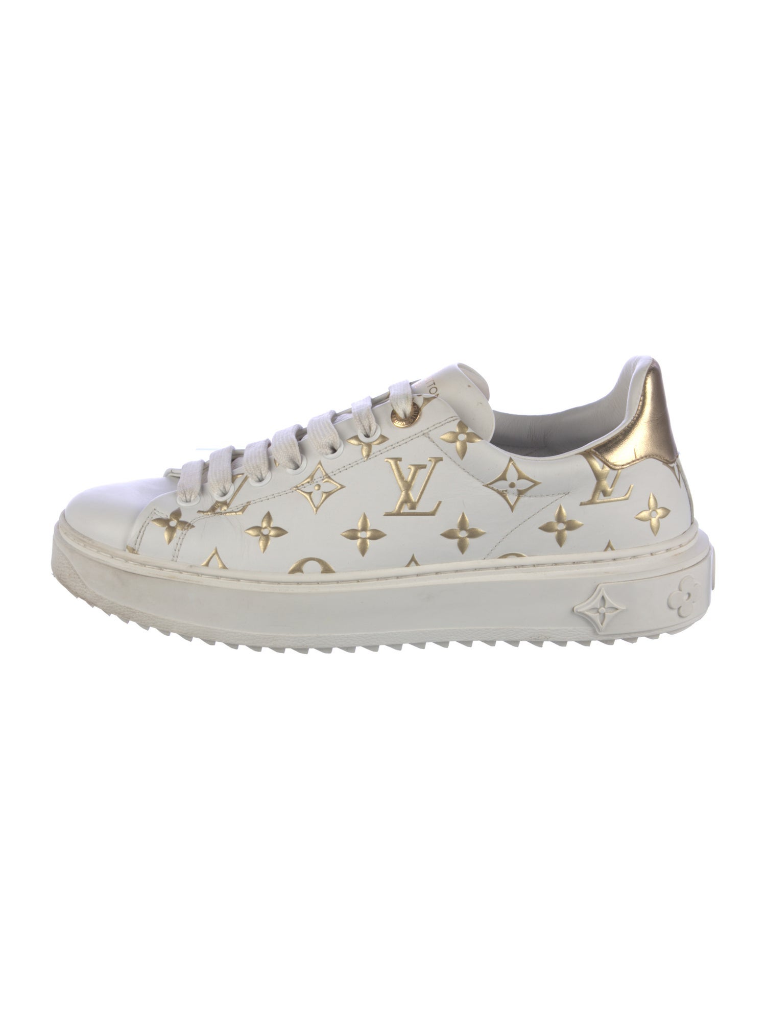 Louis Vuitton Monogram Pattern Leather Sneakers