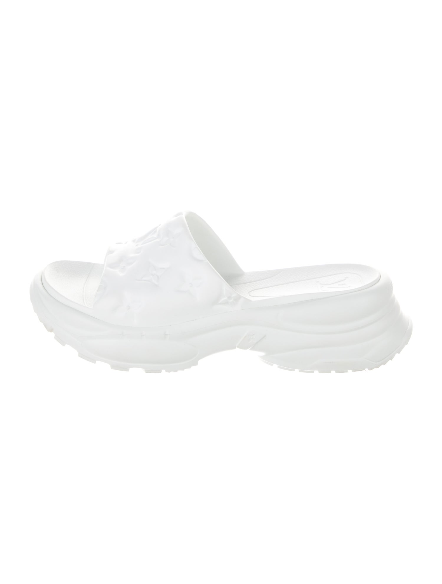 Louis Vuitton LV Monogram Rubber Slides