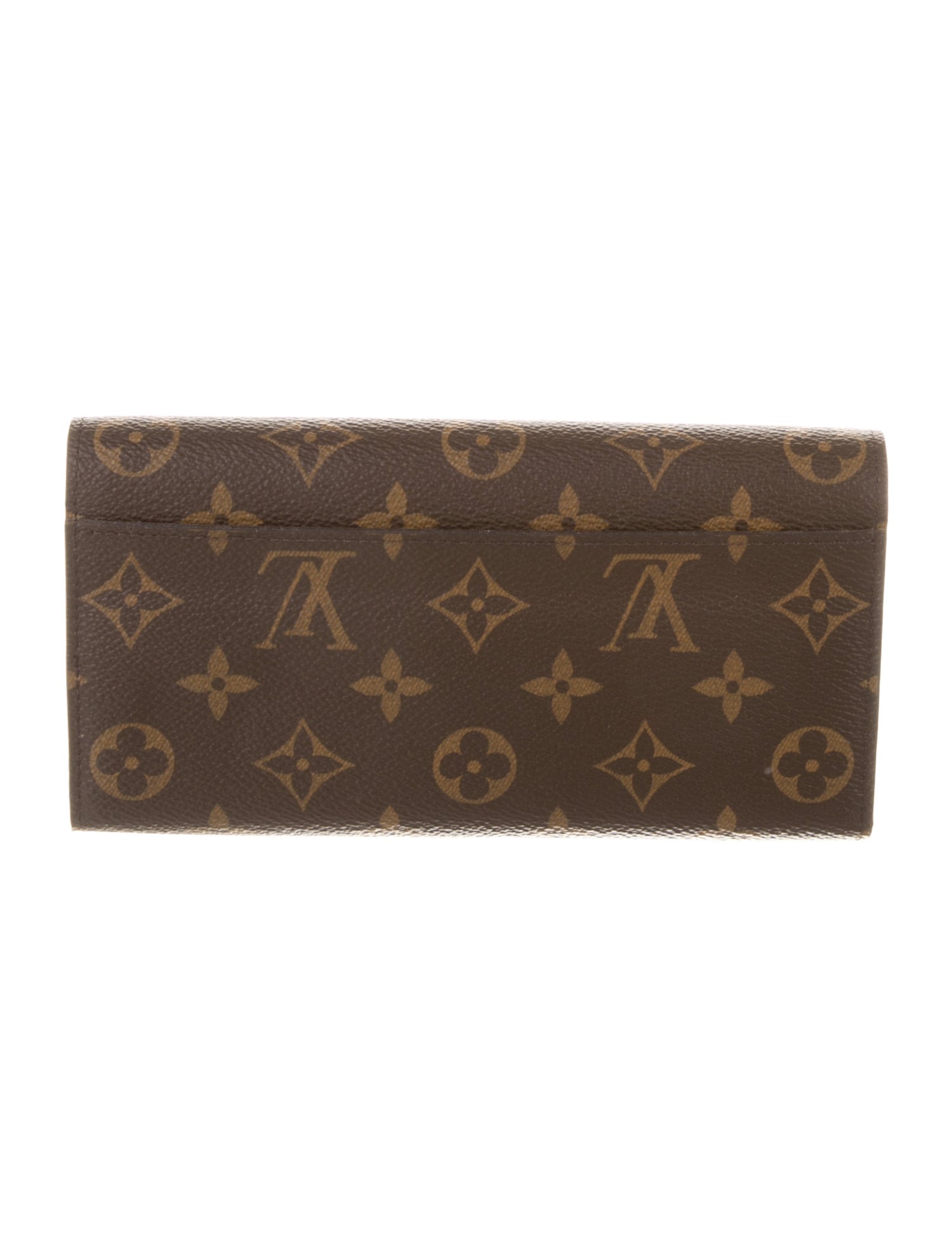 Louis Vuitton LV Monogram Coated Canvas Sarah Wallet