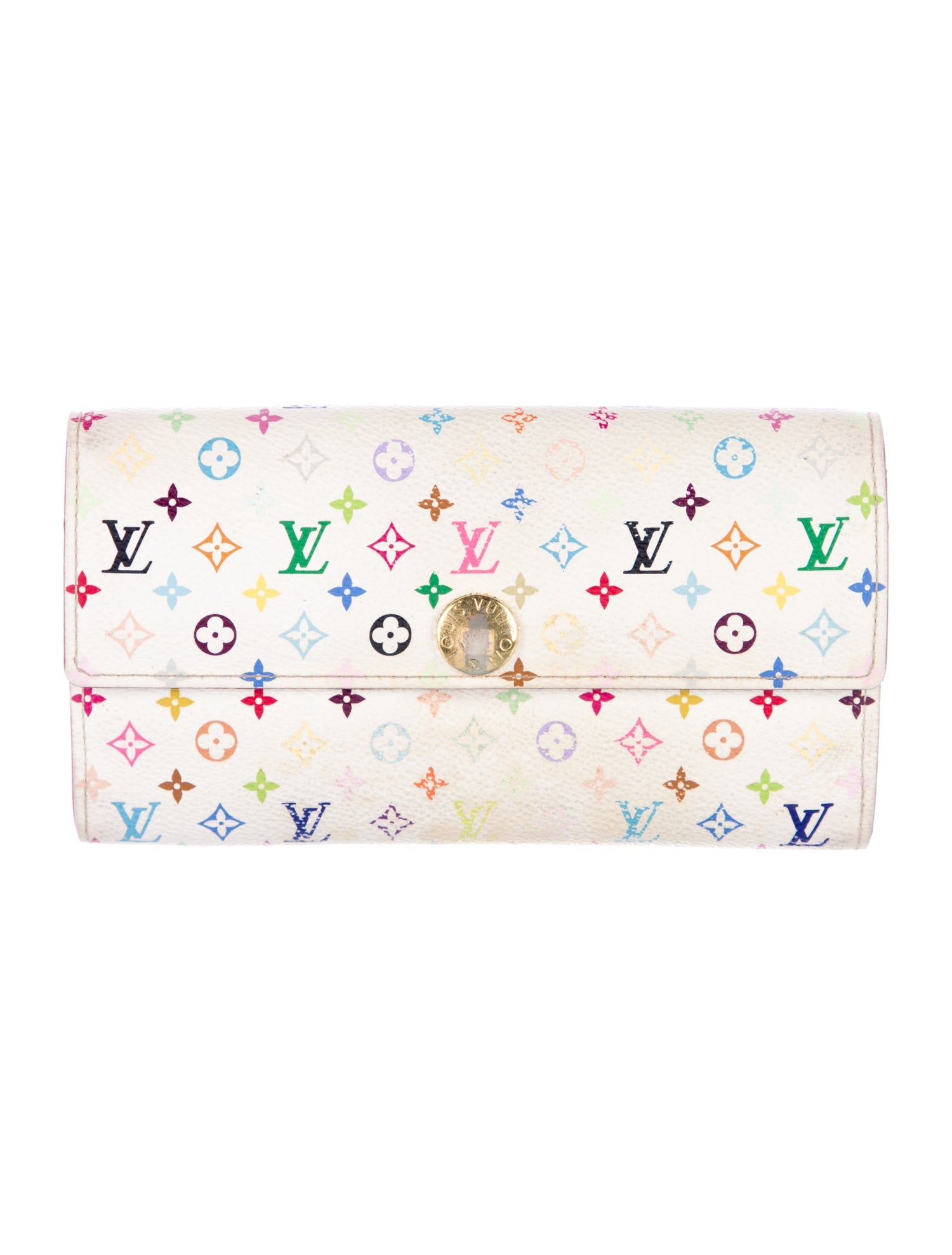 Louis Vuitton 2007 Multicolore Monogram Pattern Sarah Wallet