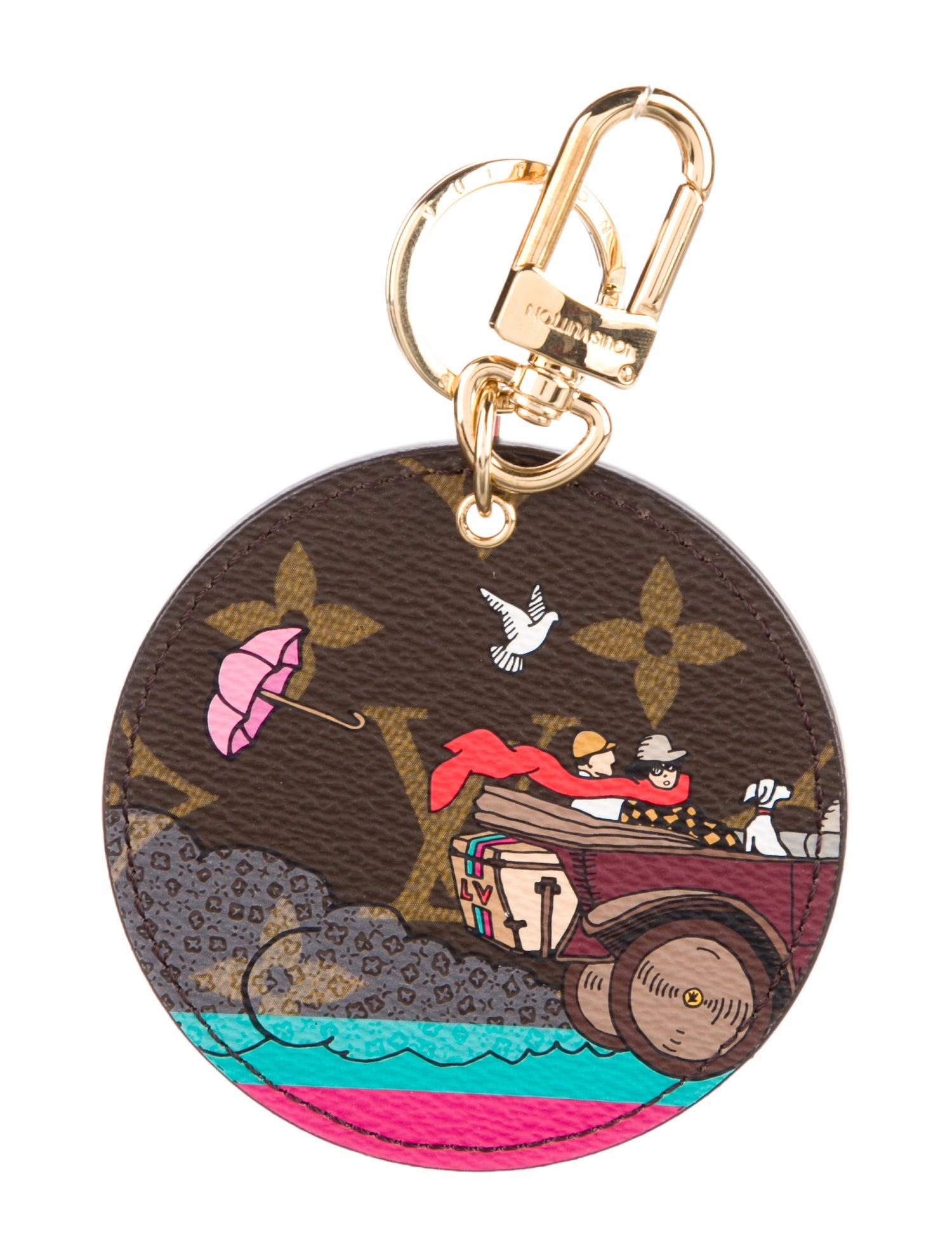 Louis Vuitton Monogram Illustre Round Key & Bag Charm