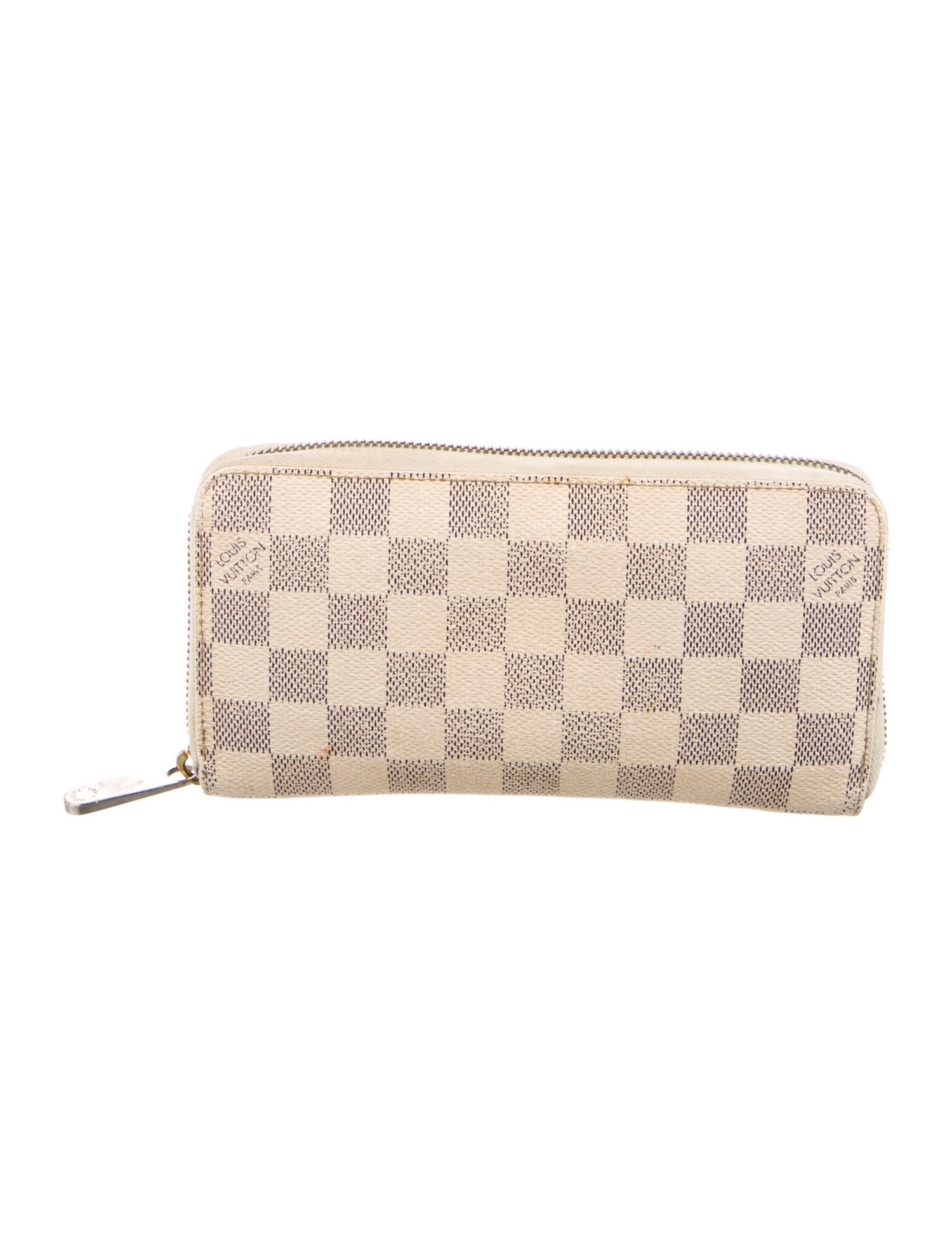 Louis Vuitton Damier Azur Pattern Coated Canvas Zippy Wallet