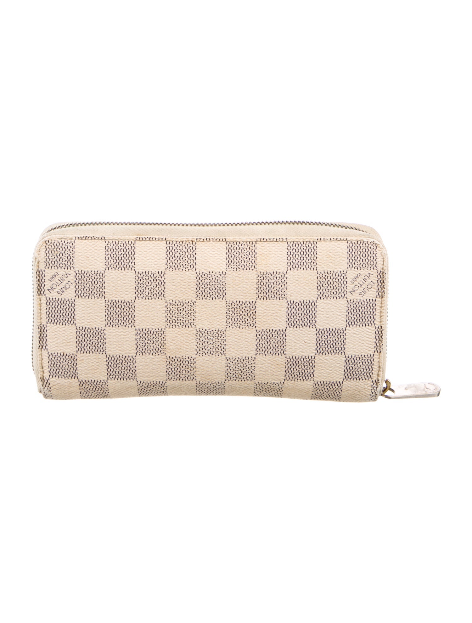 Louis Vuitton Damier Azur Pattern Coated Canvas Zippy Wallet