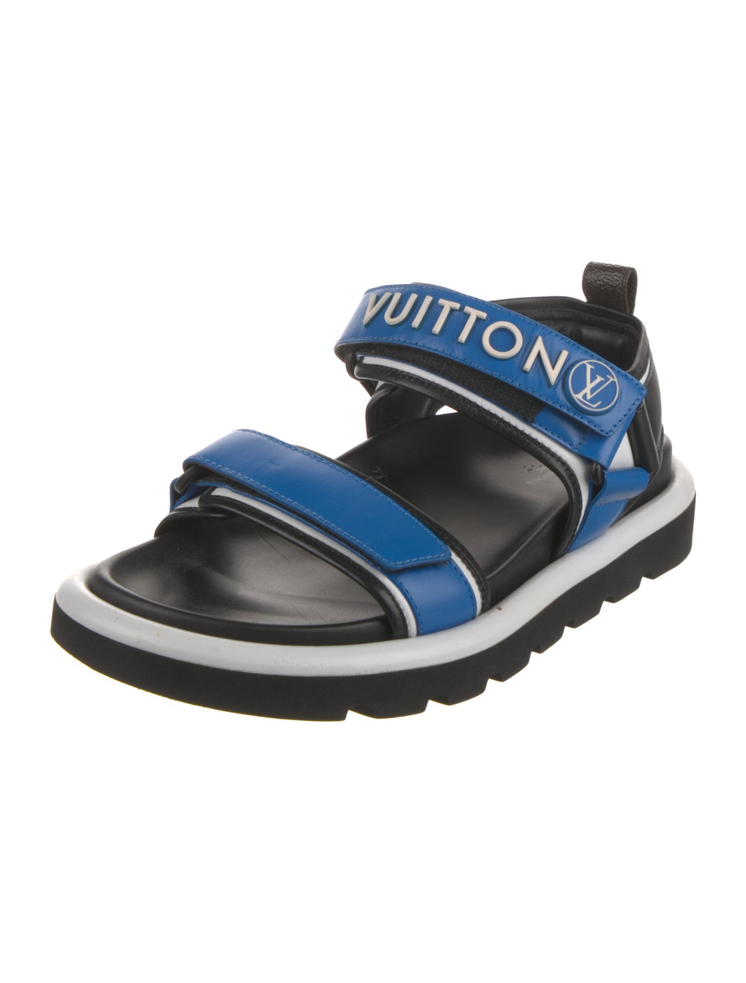 Louis Vuitton LV Monogram Leather Slides