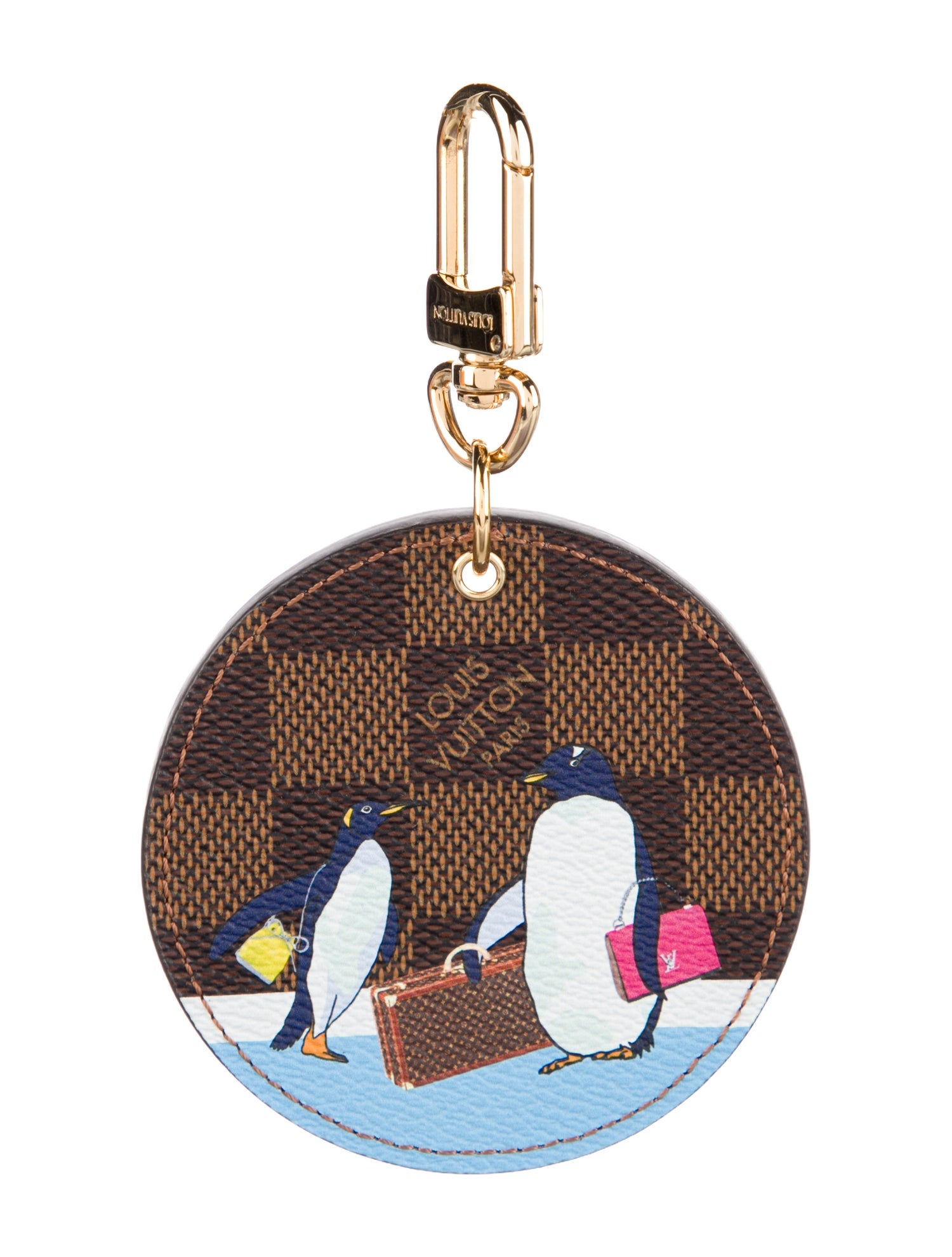 Louis Vuitton Damier Penguin Bag Charm