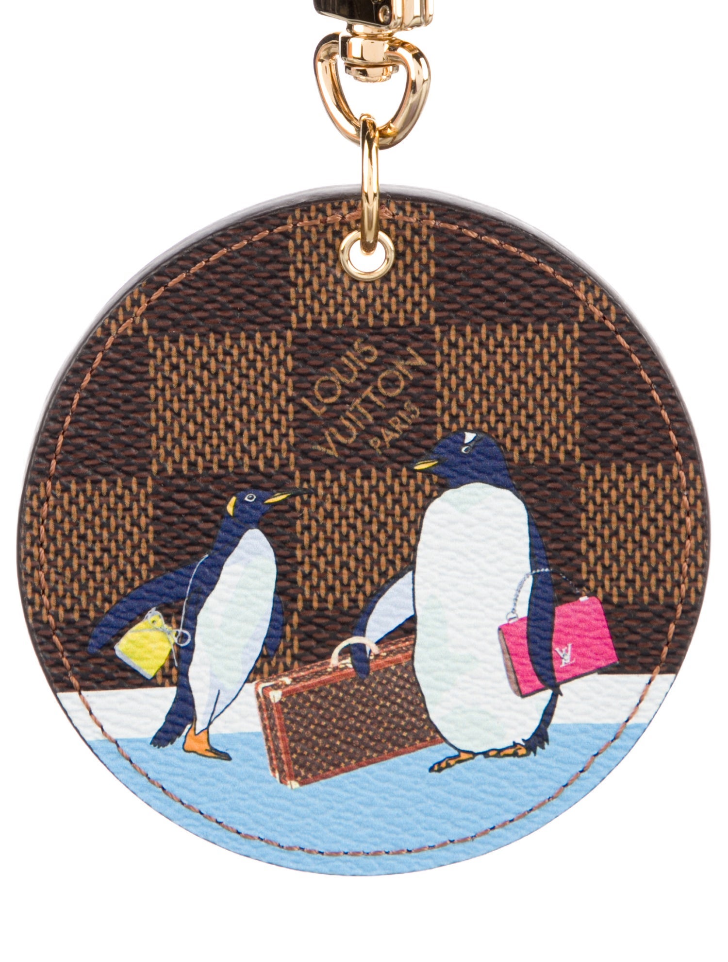 Louis Vuitton Damier Penguin Bag Charm