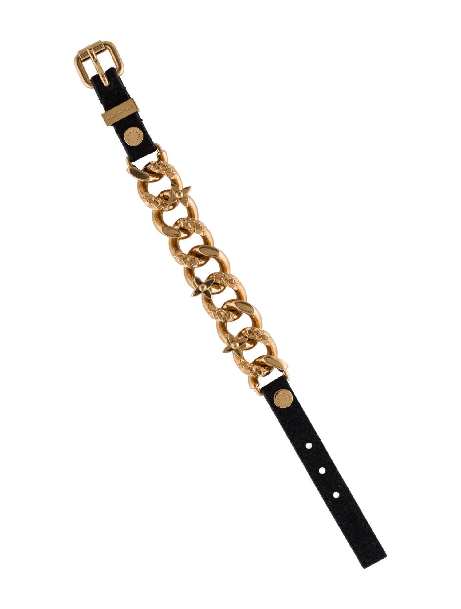 Louis Vuitton Suede Link Wrap Bracelet