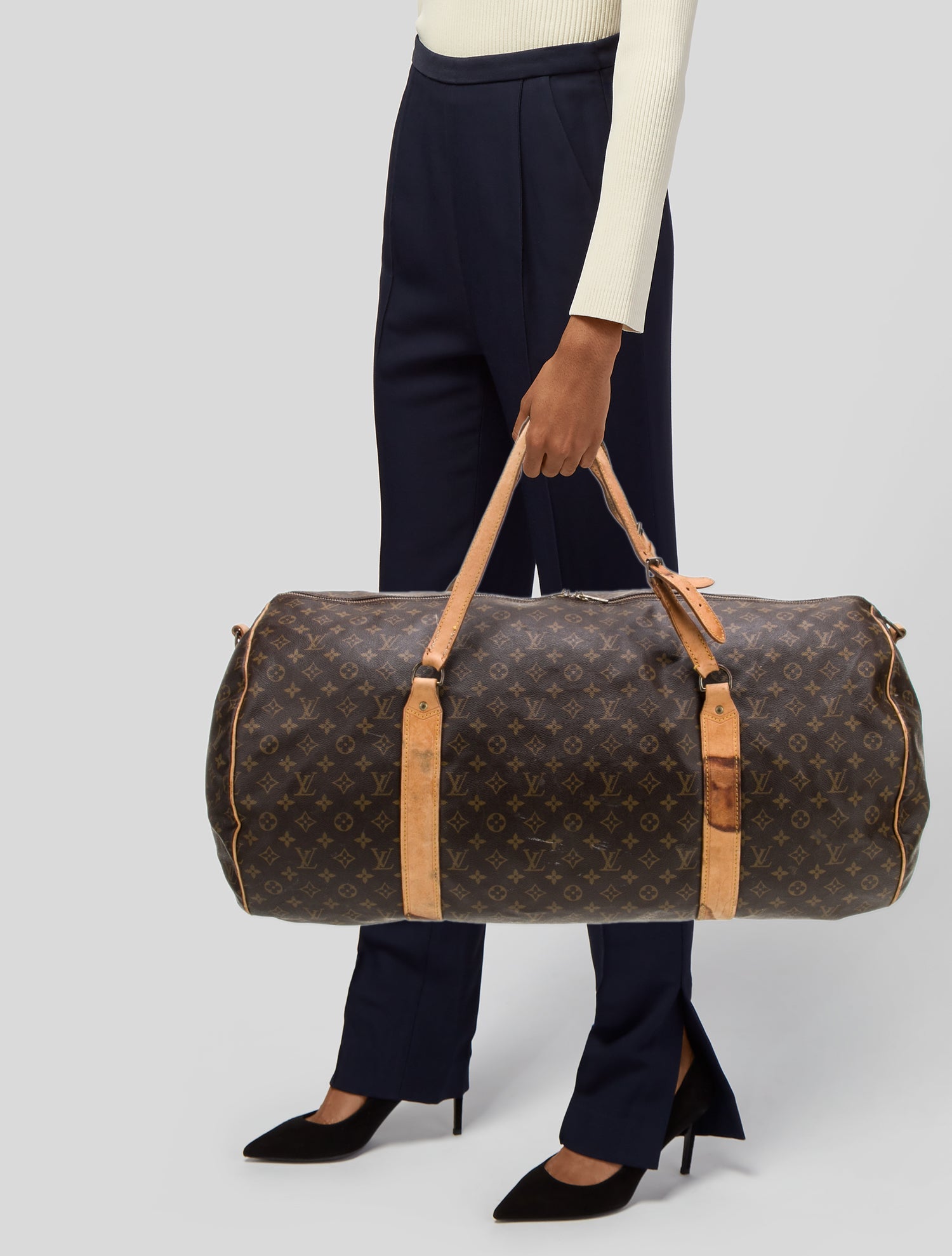 T. Anthony Leather Duffle Bag - Red Luggage and Travel, Handbags